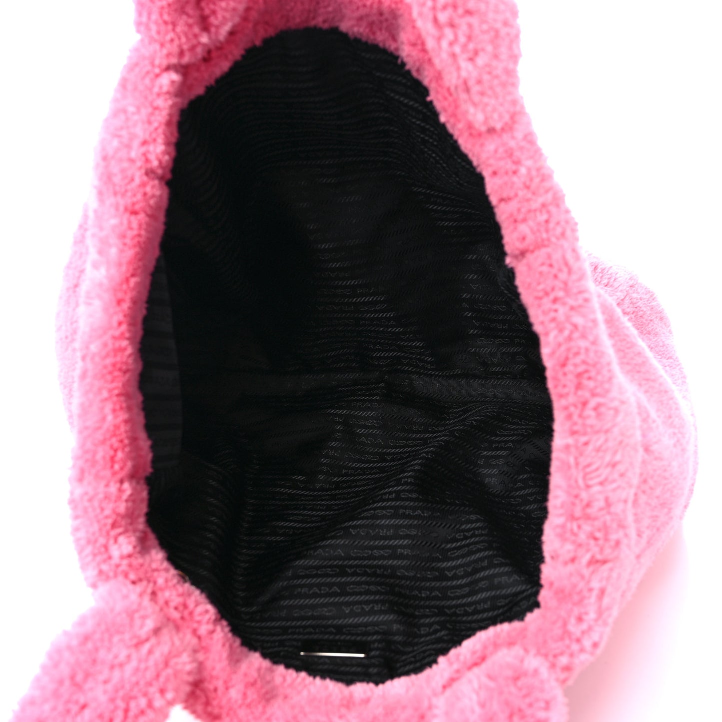Terry Cloth Tote Bag Petalo Black