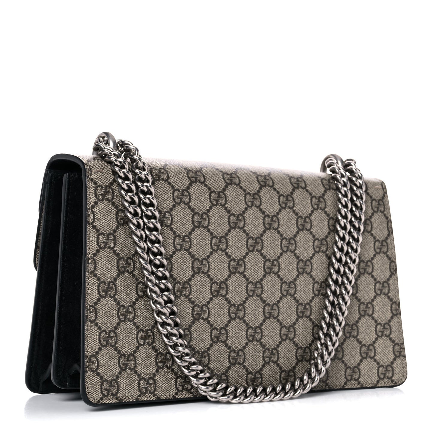 GG Supreme Monogram Small Dionysus Shoulder Bag Black