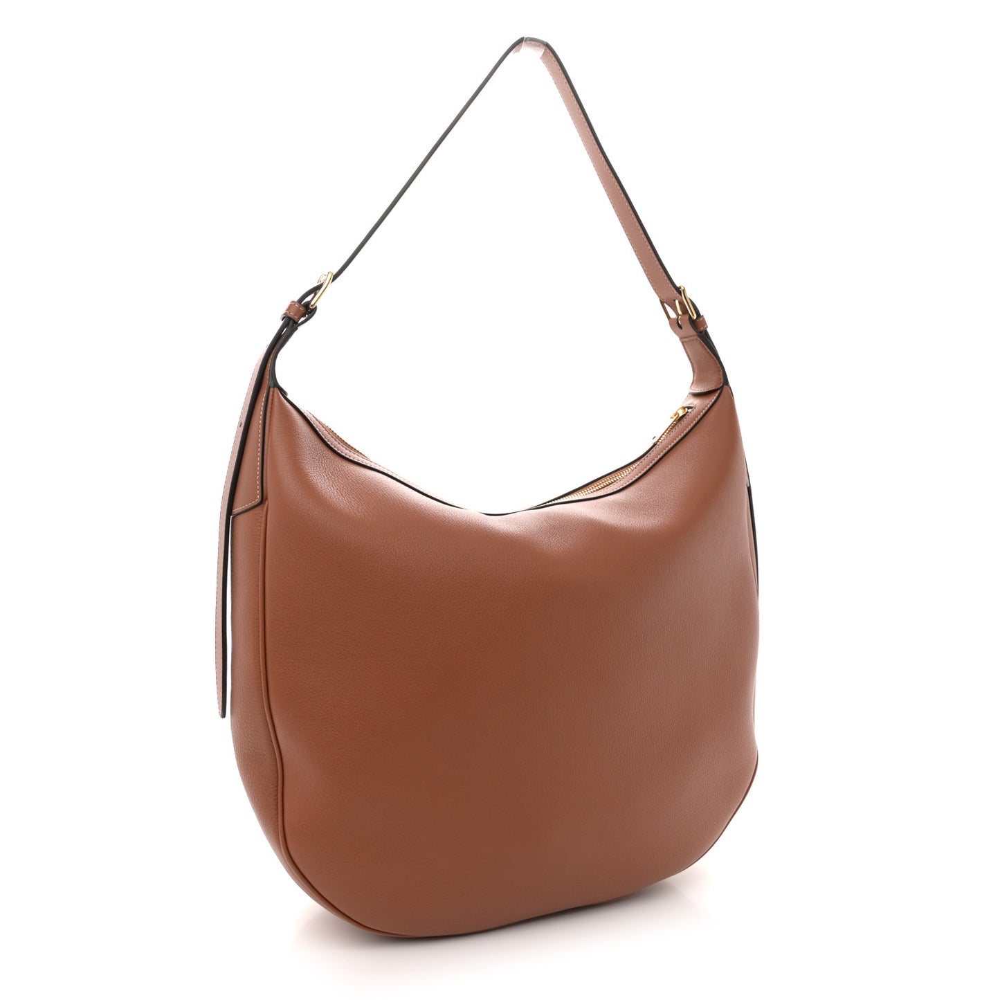 Supple Calfskin Large Triomphe Heloise Shoulder Bag Tan
