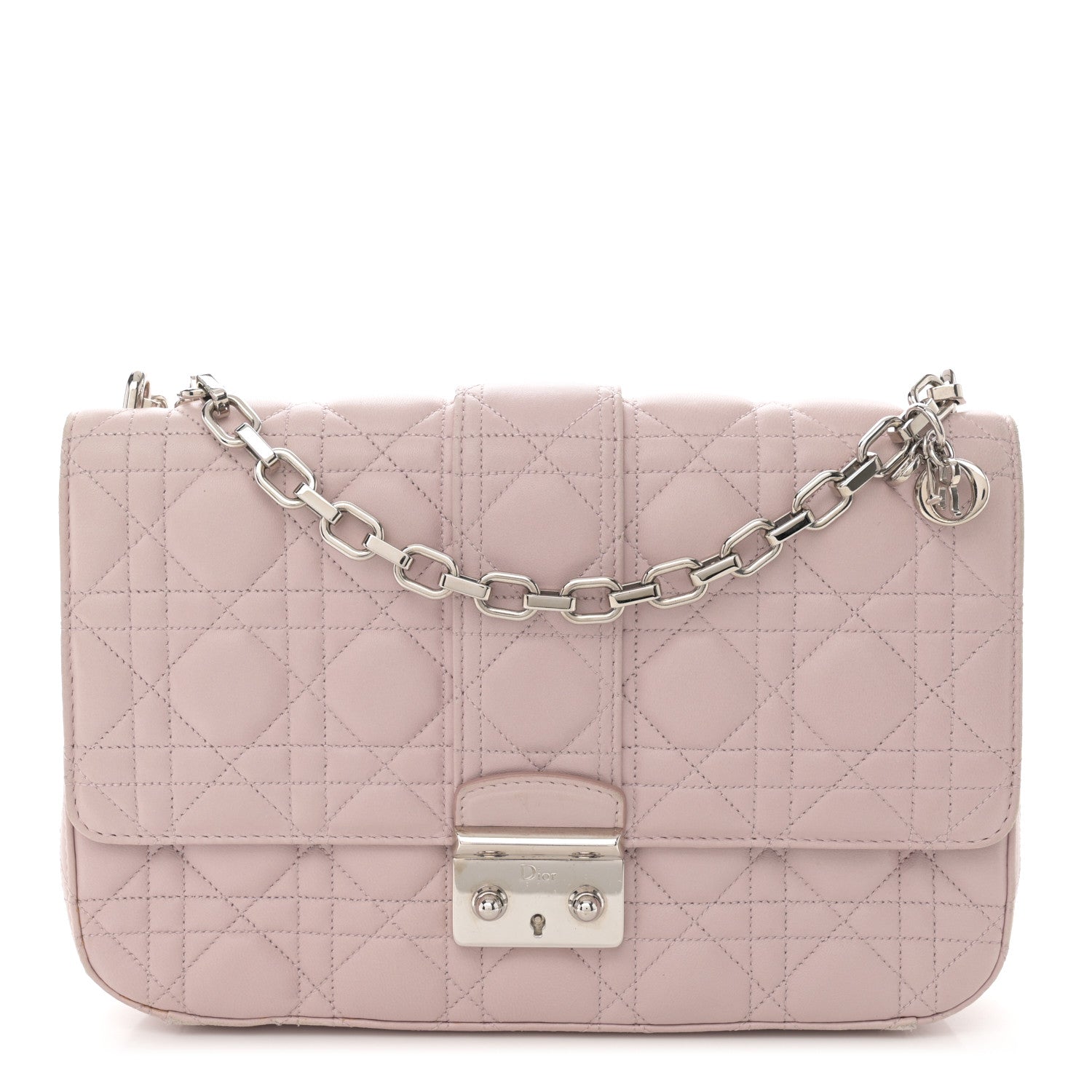 Christian Dior Lambskin Cannage Medium Miss Dior Flap Light Pink 1 of 17