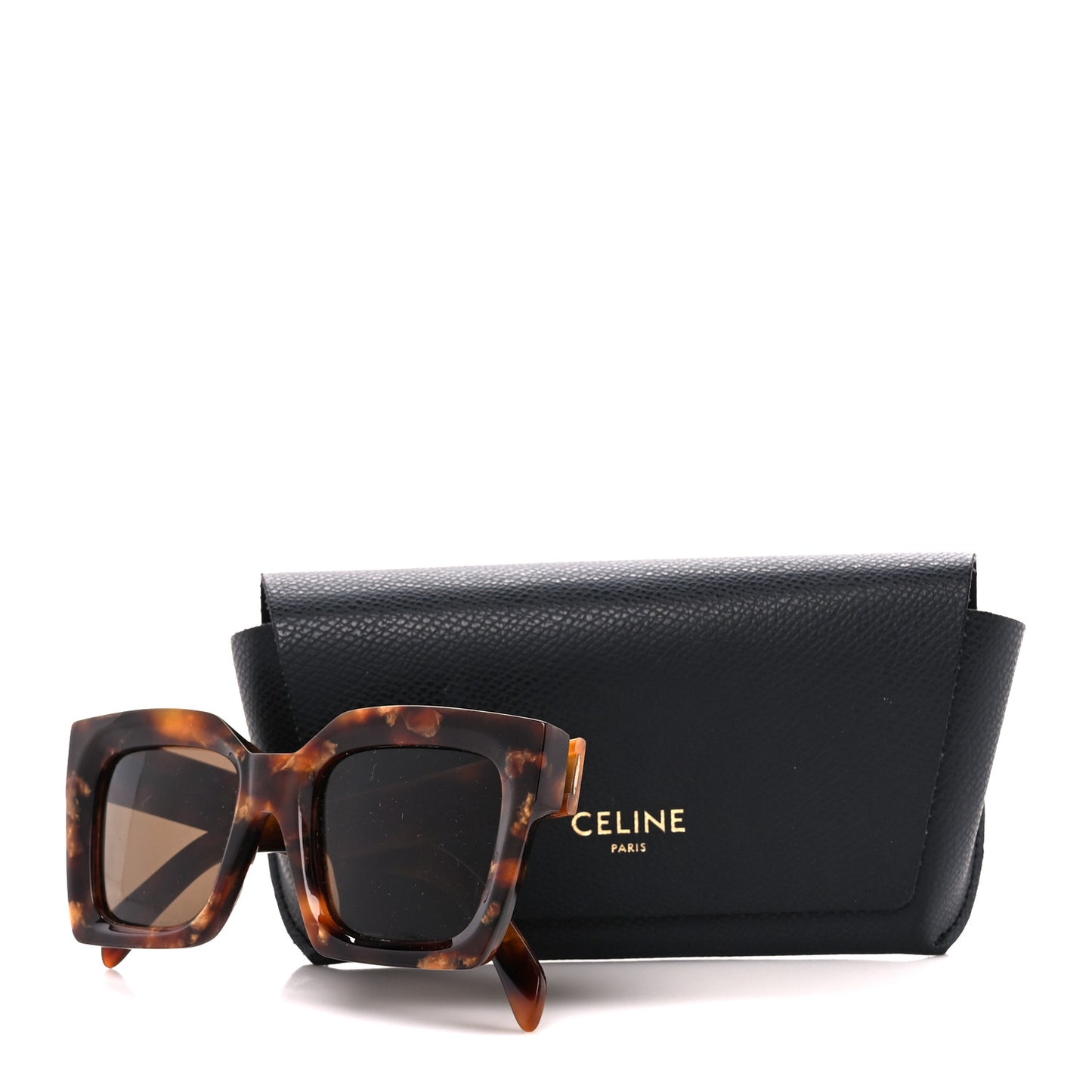 Acetate Square Sunglasses CL401301 Tortoise