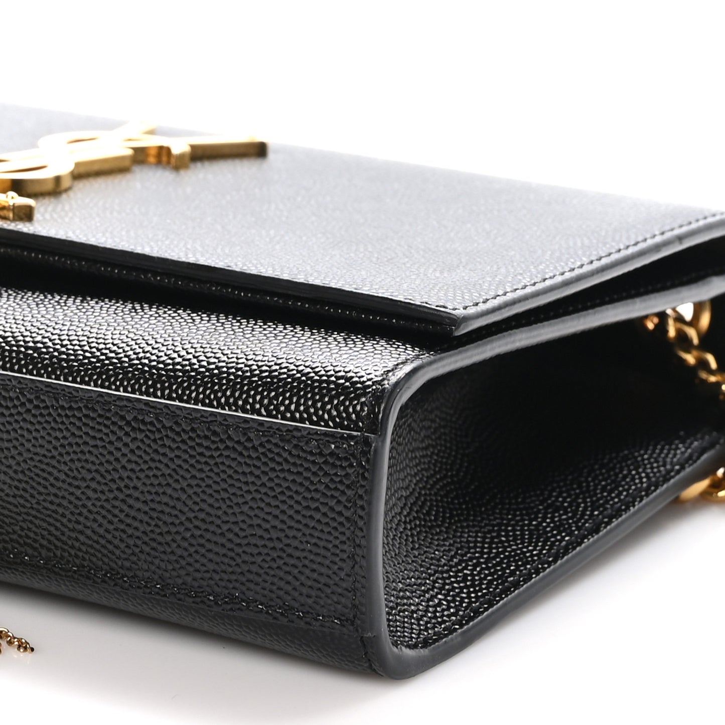 Grain De Poudre Small Classic Monogram Kate Tassel Satchel Black