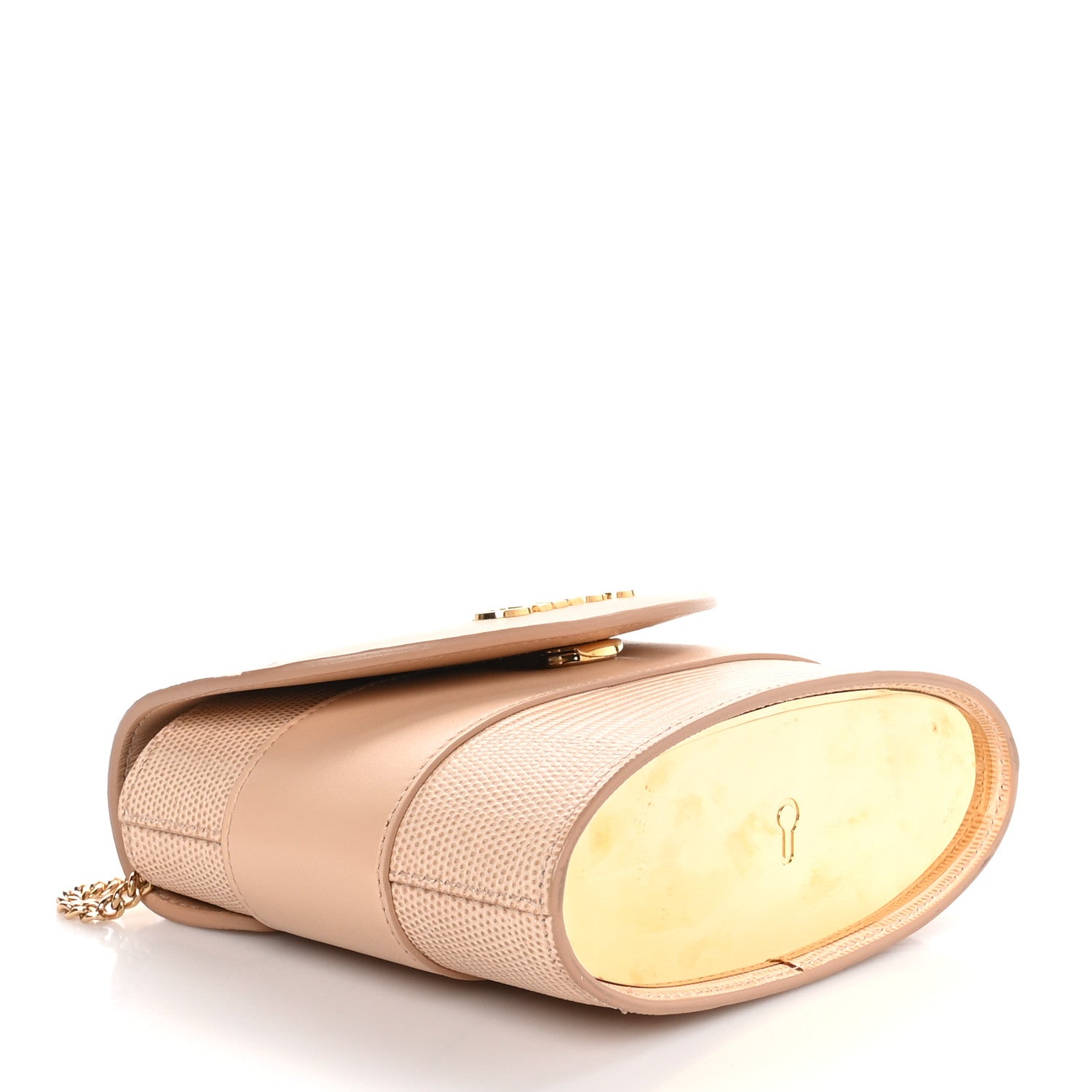 Chloe Calfskin Lizard Embossed Small Aby Lock Delicate Pink 4 of 9