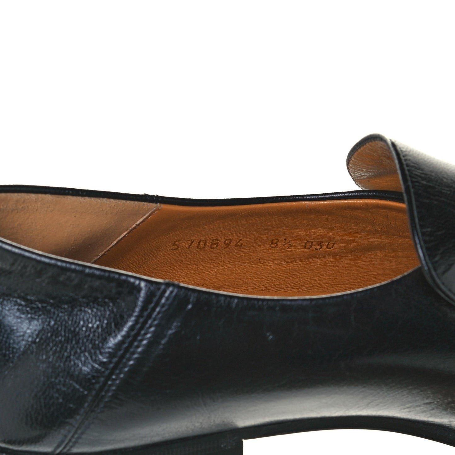 Goatskin Mens Horsebit Loafers 8.5 Black
