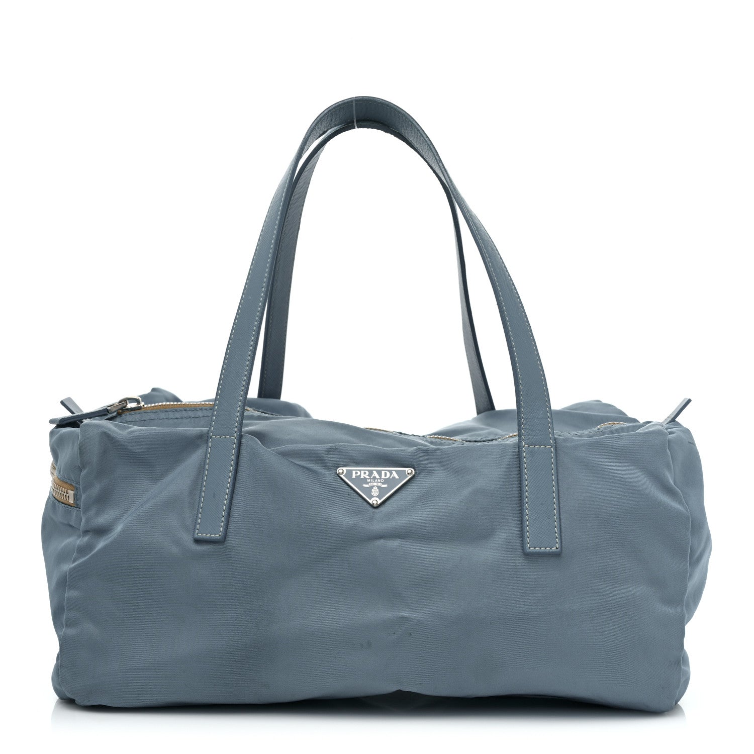 Prada Nylon Saffiano Shoulder Bag Blue 1 of 12