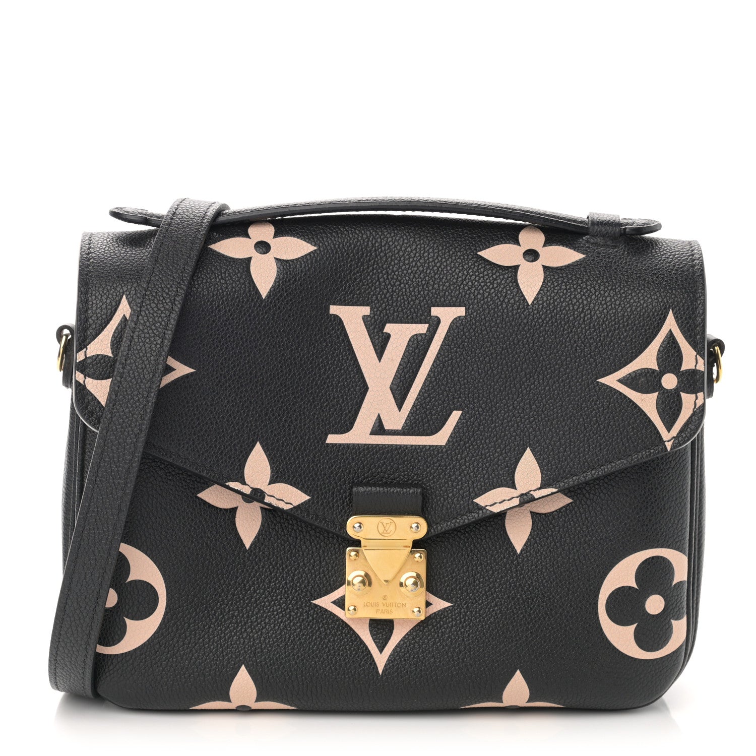 Louis Vuitton Empreinte Monogram Giant Pochette Metis Black Beige 1 of 11