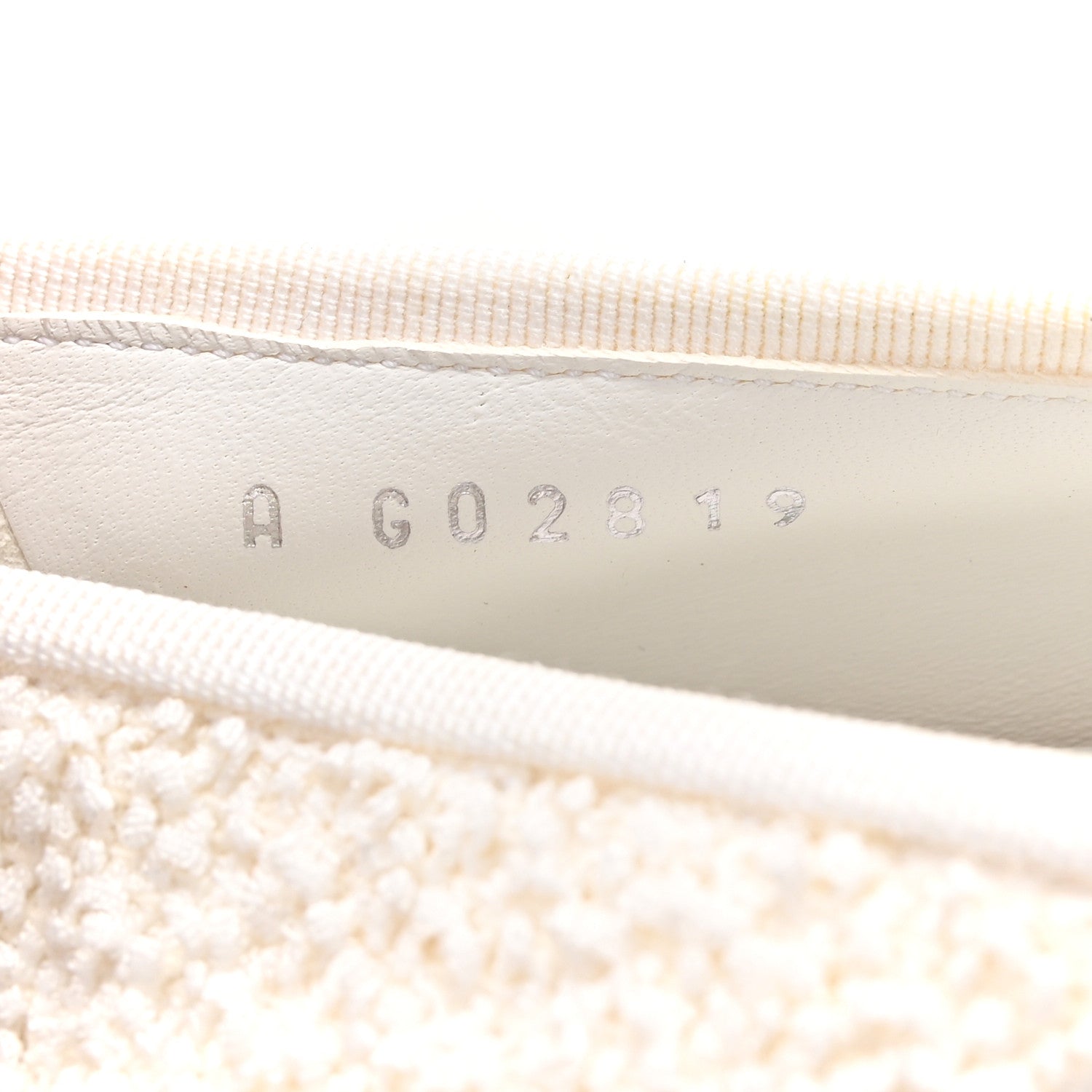 Chanel Cotton Tweed Grosgrain Cap Toe Ballerina Flats 40 White 9 of 12