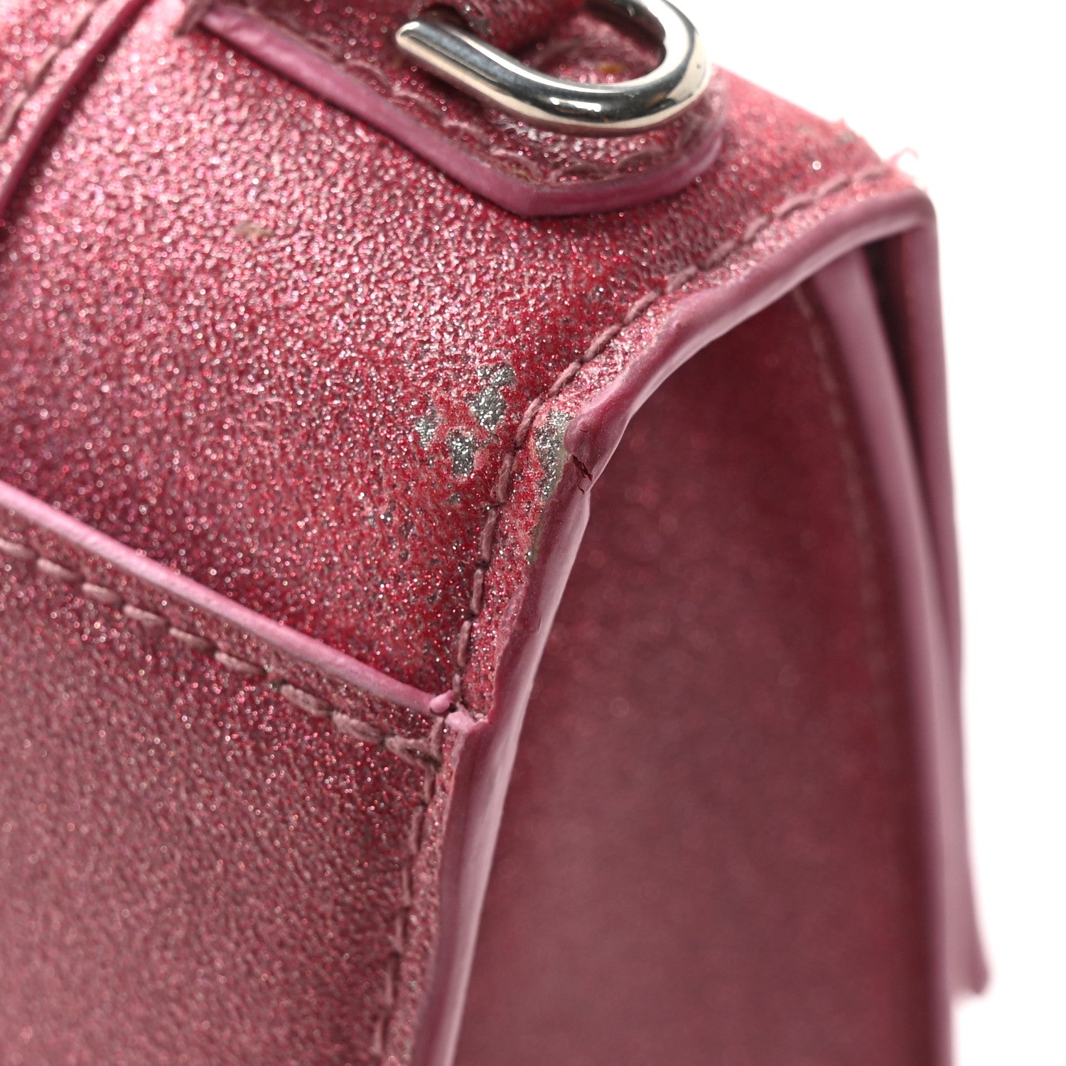 Balenciaga Glitter Fabric Hourglass Top Handle Bag XS Sweet Pink 15 of 15