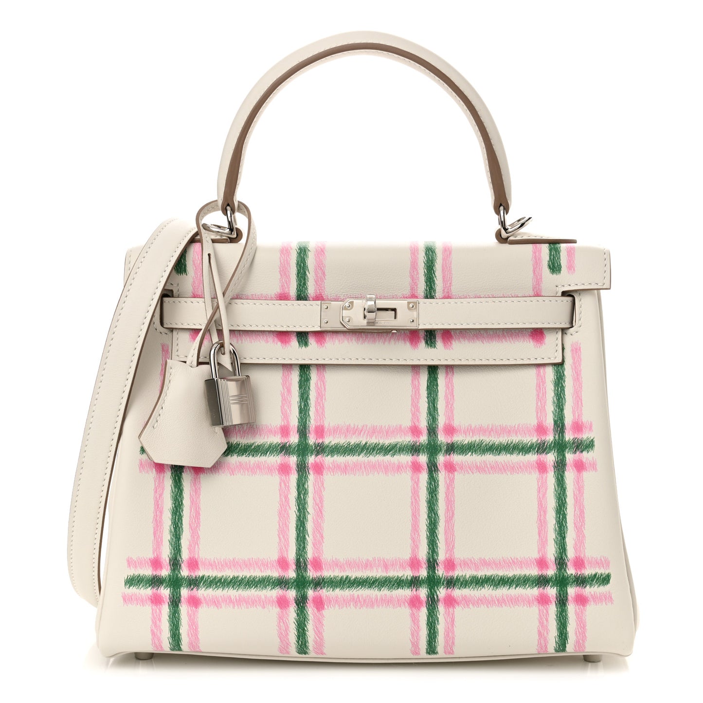 Swift Tartan Kelly Retourne 25 Gris Pale Rose Bubblegum Vert Moyen