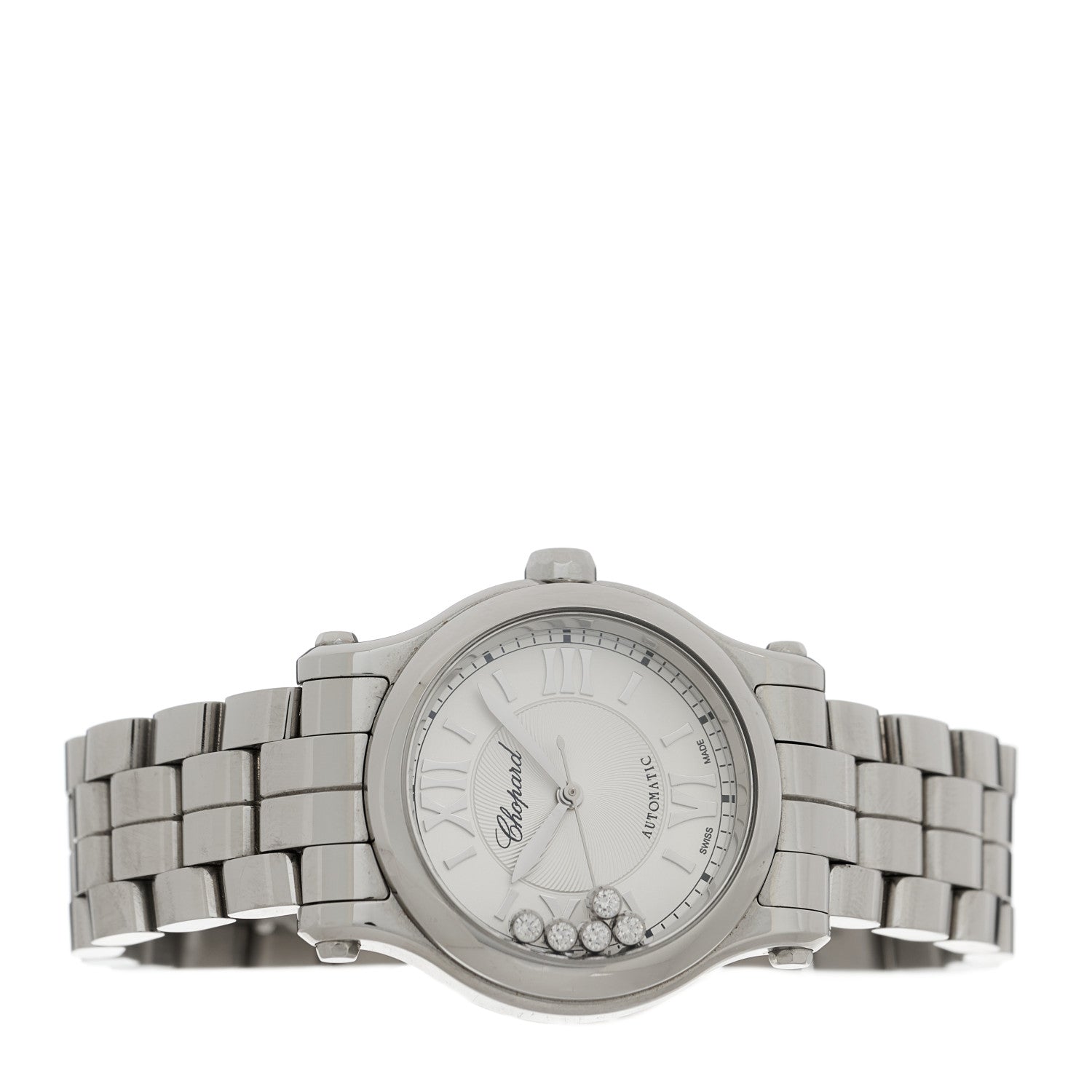 Chopard Stainless Steel 5 Diamond 30mm Happy Sport Automatic Watch 2 of 5