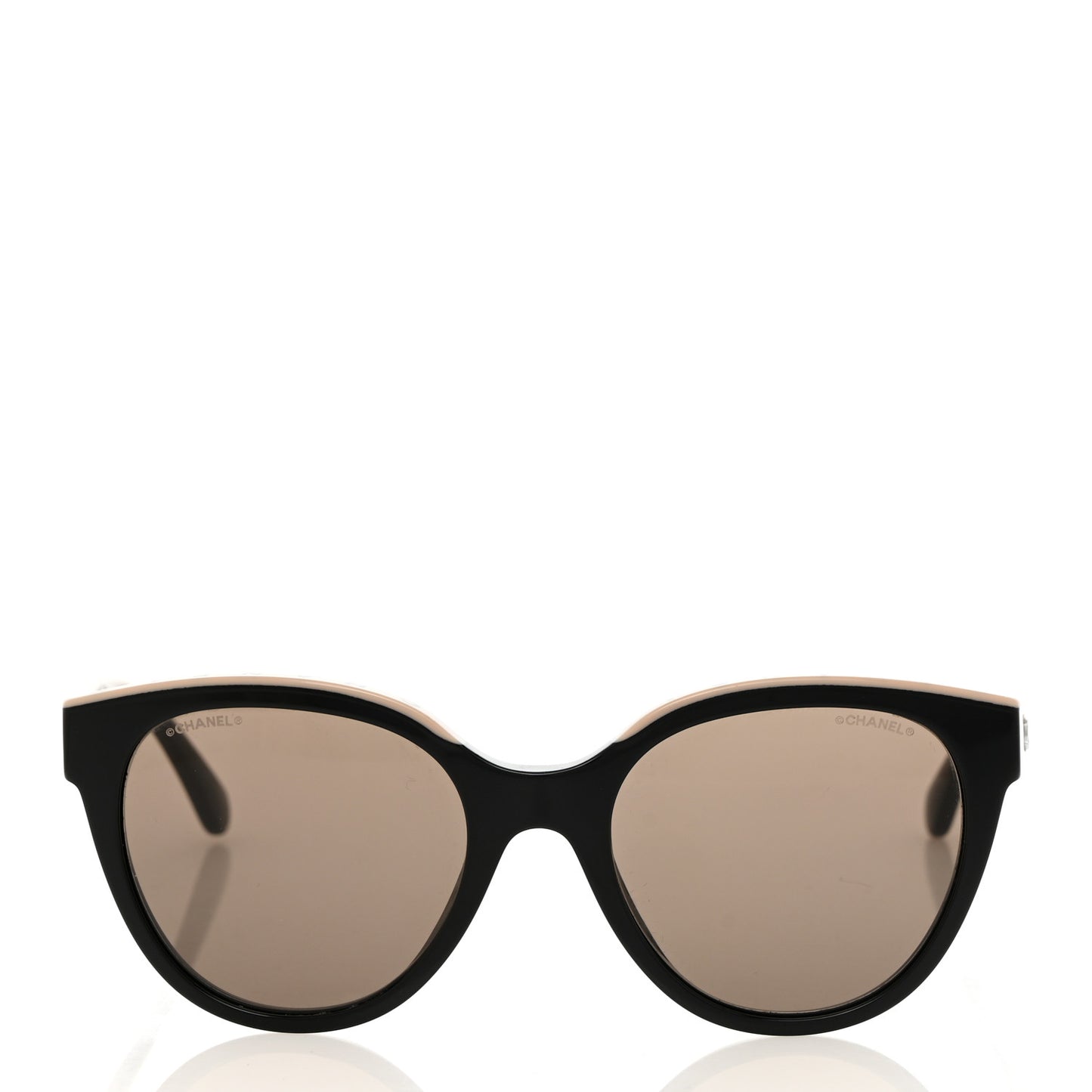 Acetate CC Butterfly Sunglasses 5414 Black Beige