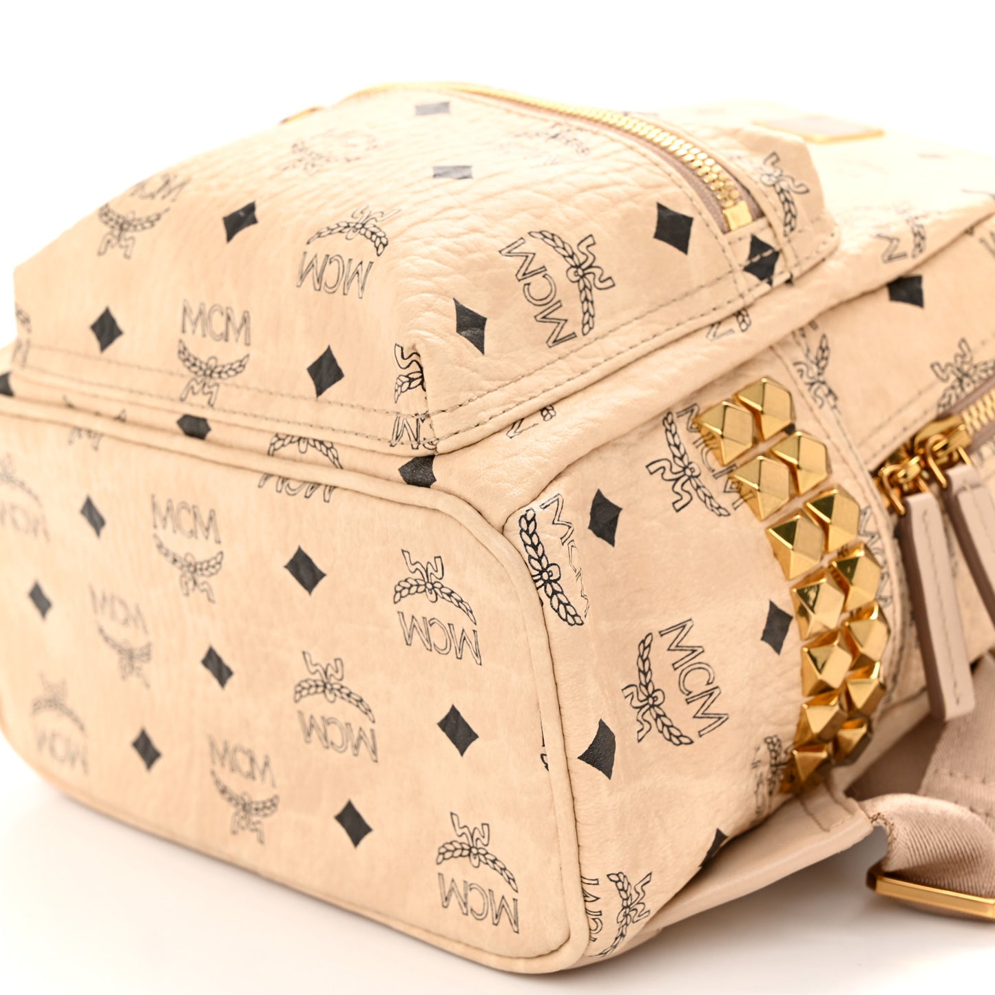 Visetos Side Stud Mini Stark Backpack Beige