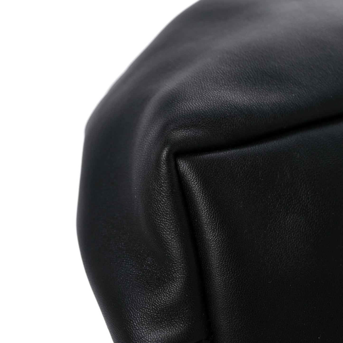 Lambskin Cloud Clutch Black Flamma
