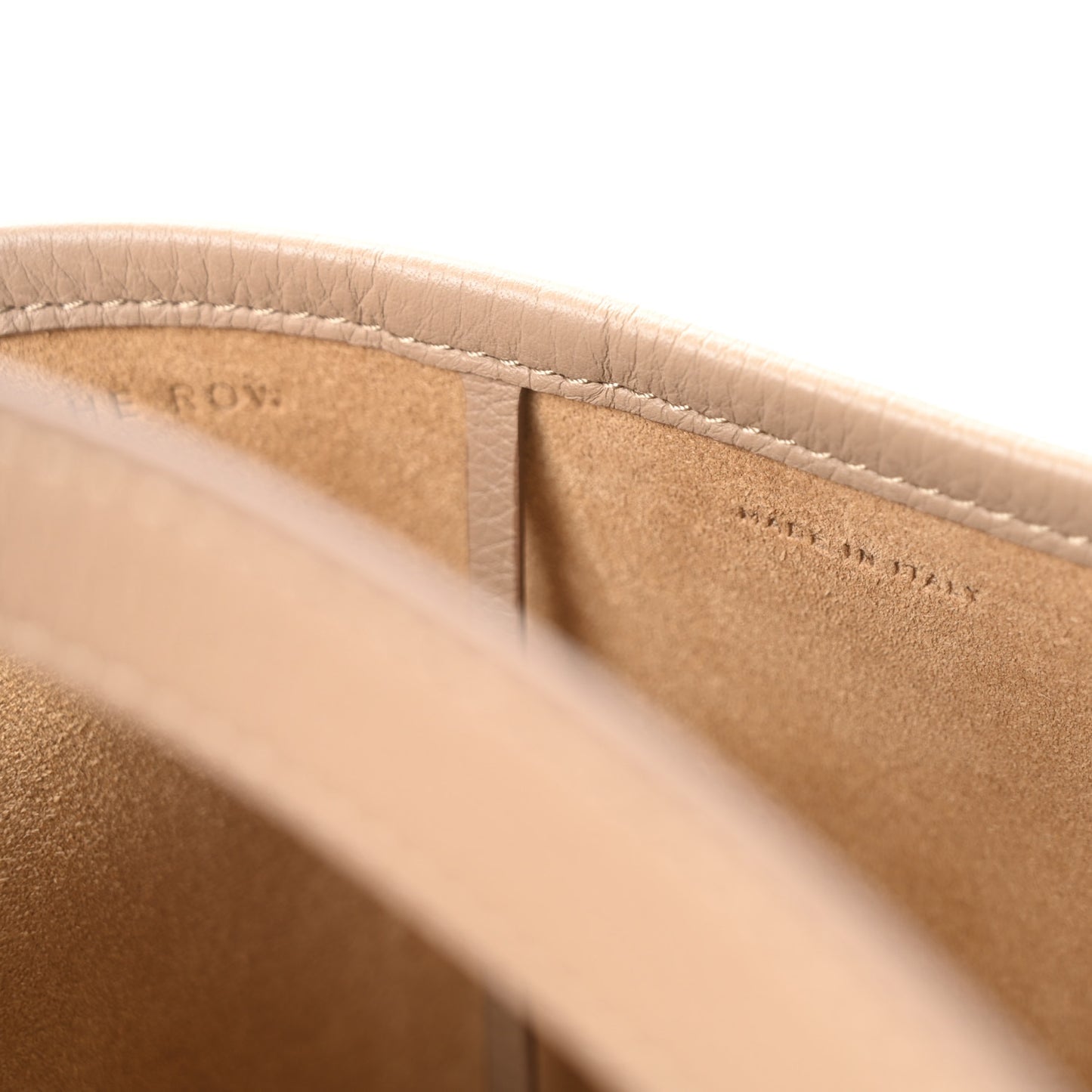 Grained Calfskin Large N/S Park Tote Dark Taupe