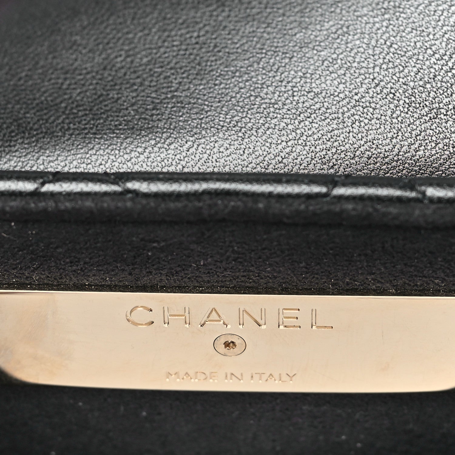 Chanel Lambskin Quilted Chain Around Clutch On Chain Black 6 of 10