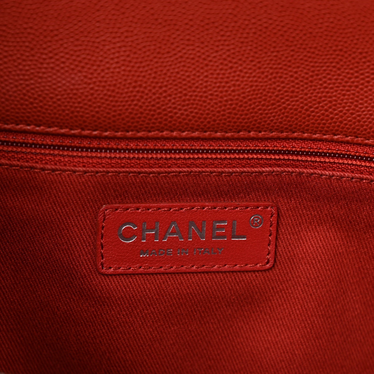 Caviar Quilted Medium Coco Handle Flap Dark Red