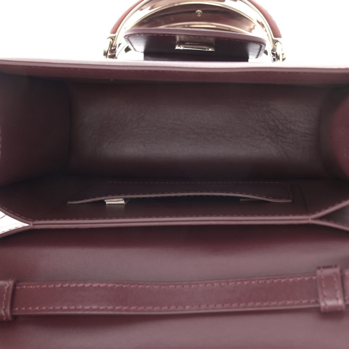 Calfskin Kattie Shoulder Bag Burgundy