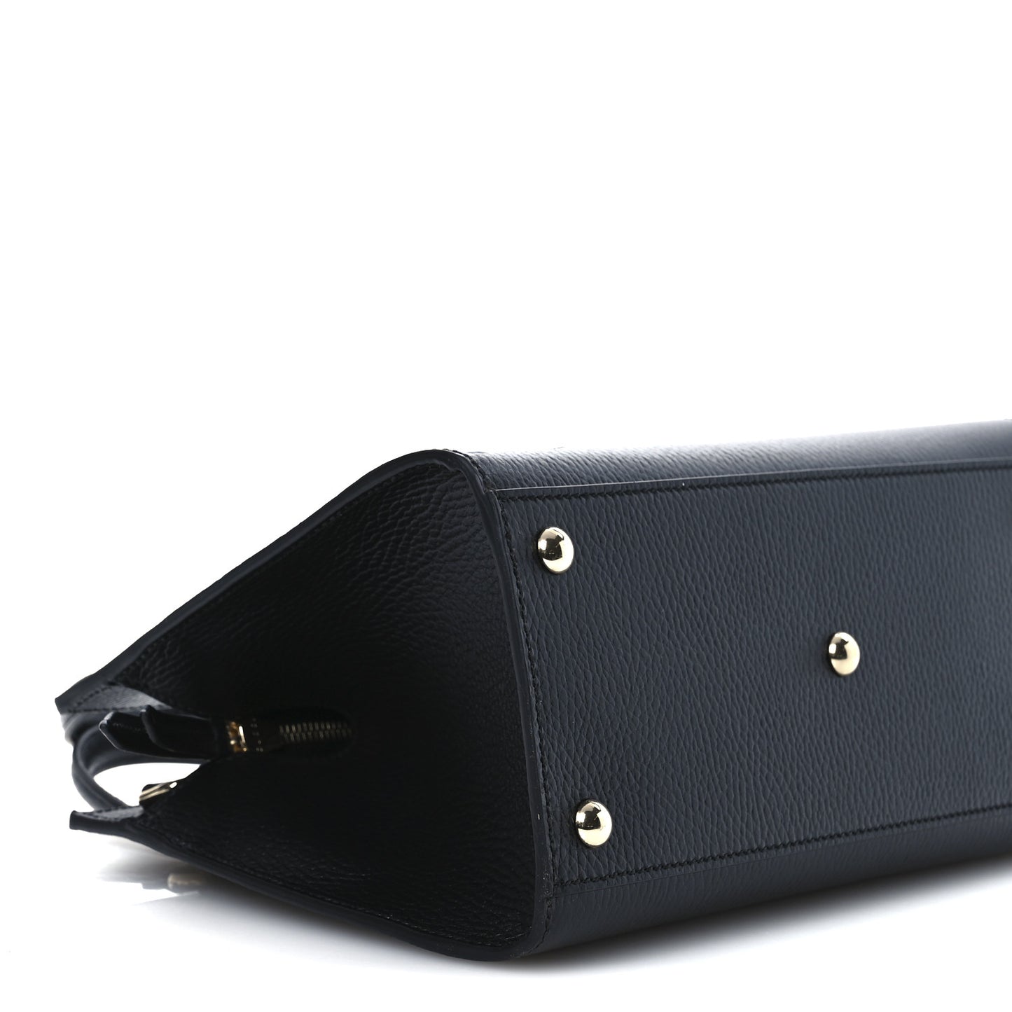 Dollar Calfskin Medium Soho Top Handle Satchel Black