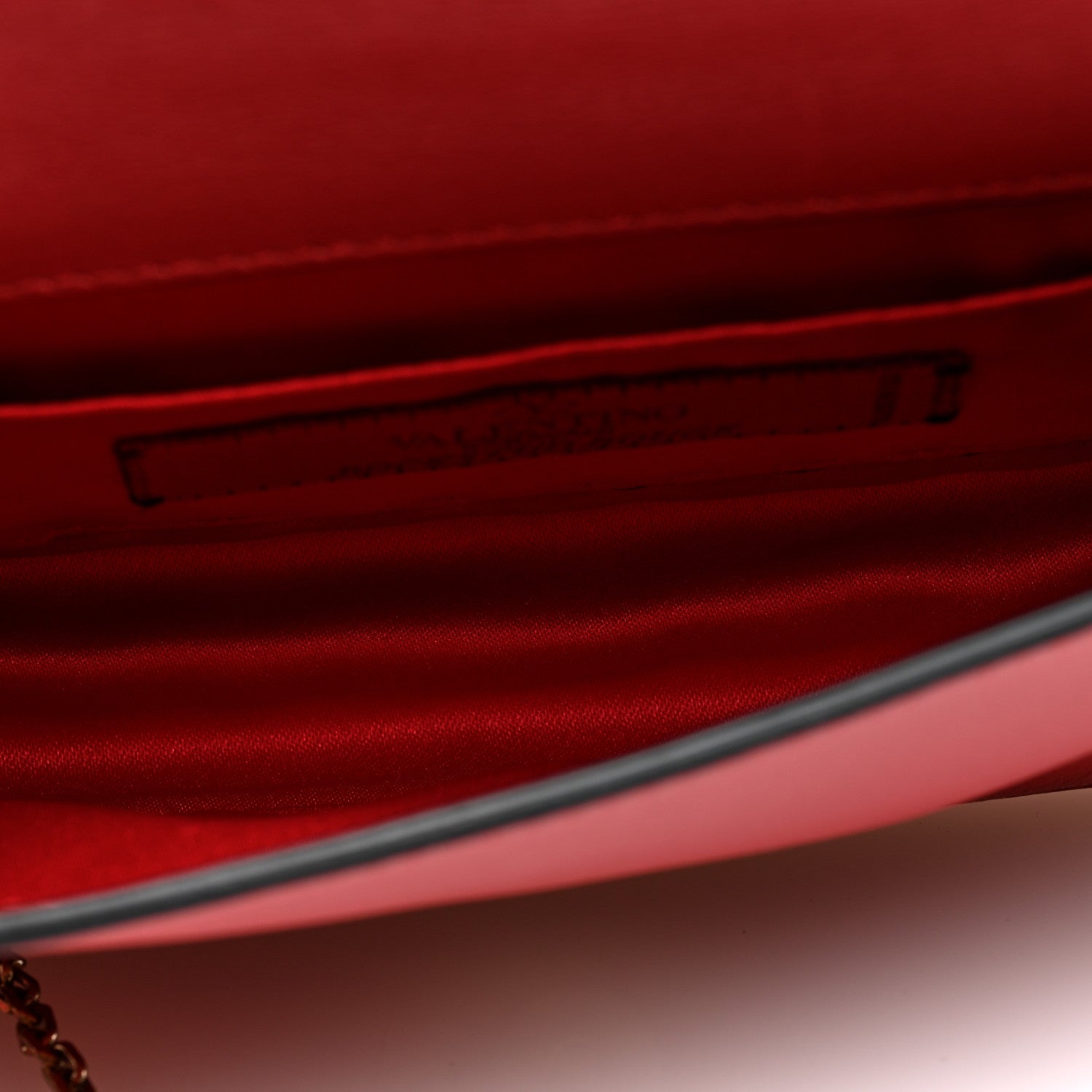 Valentino Garavani Vitello Monochrome Rockstud All Over Chain Flap Crossbody Bag Rosso Valentino 5 of 9