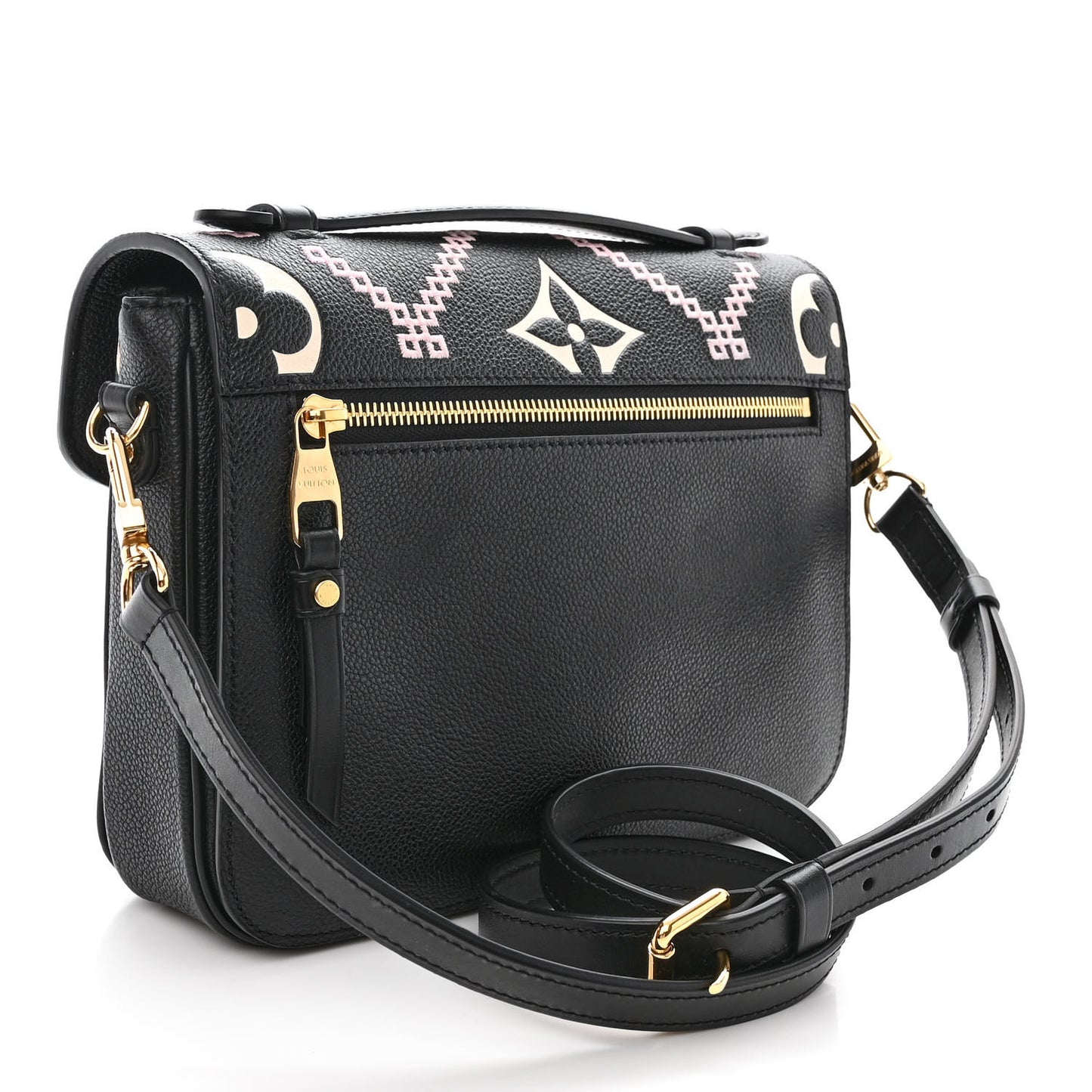 Empreinte Monogram Giant Broderies Pochette Metis Black