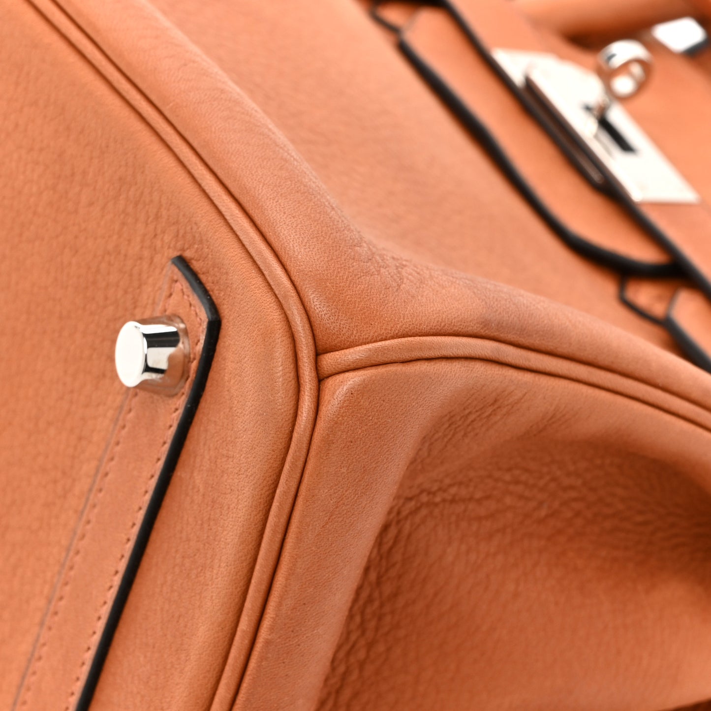 Taurillon Saddle Birkin 30 Cuivre