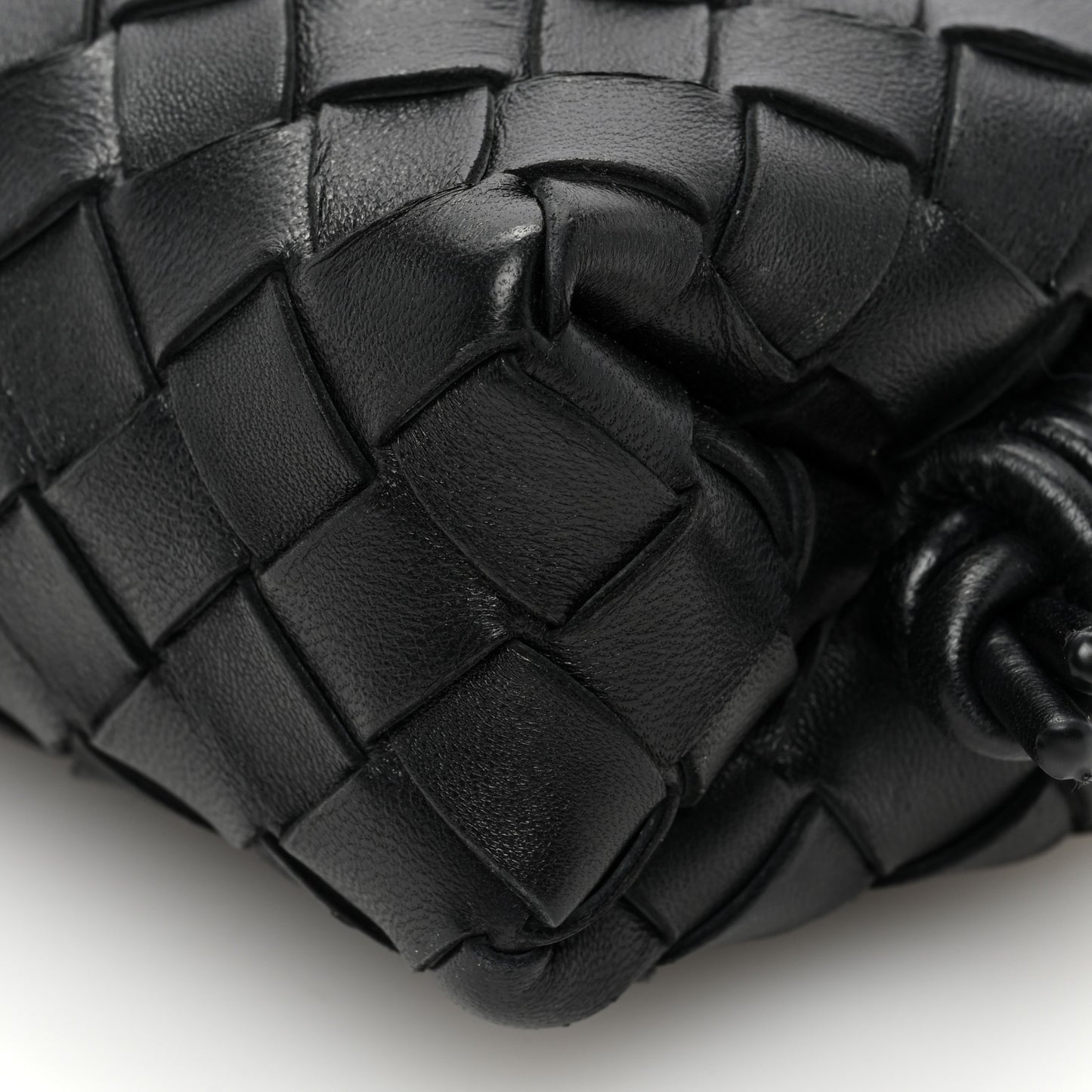 Nappa Intrecciato Candy Loop Camera Bag Black