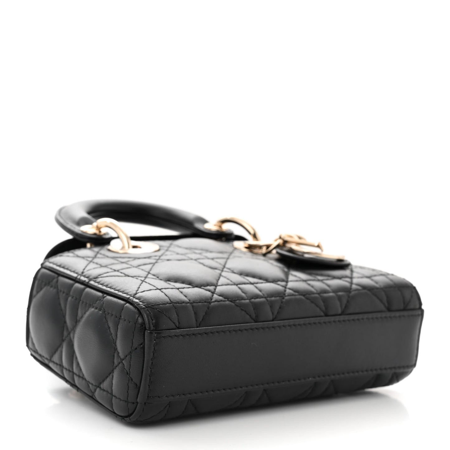 Lambskin Cannage Micro Lady D-Joy Black