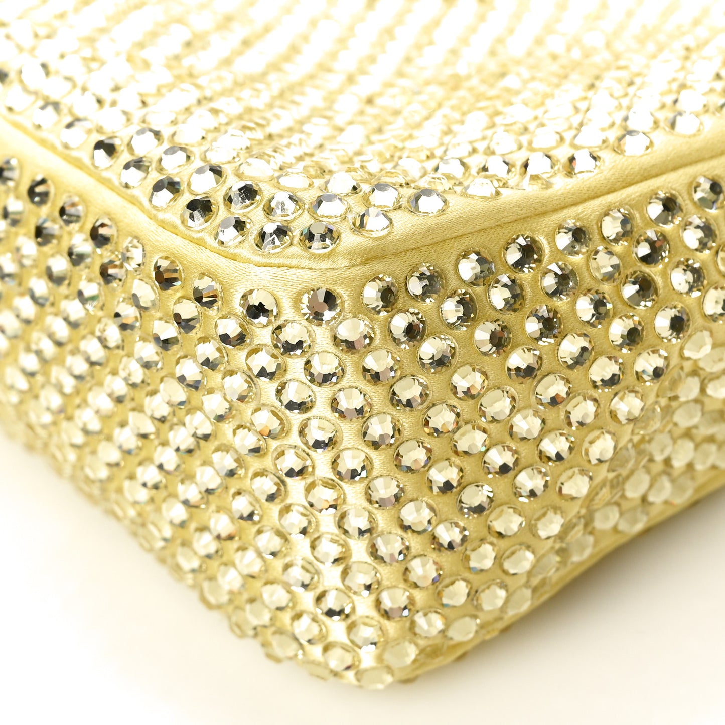 Satin Crystal Mini Re-Edition 2000 Bag Ananas