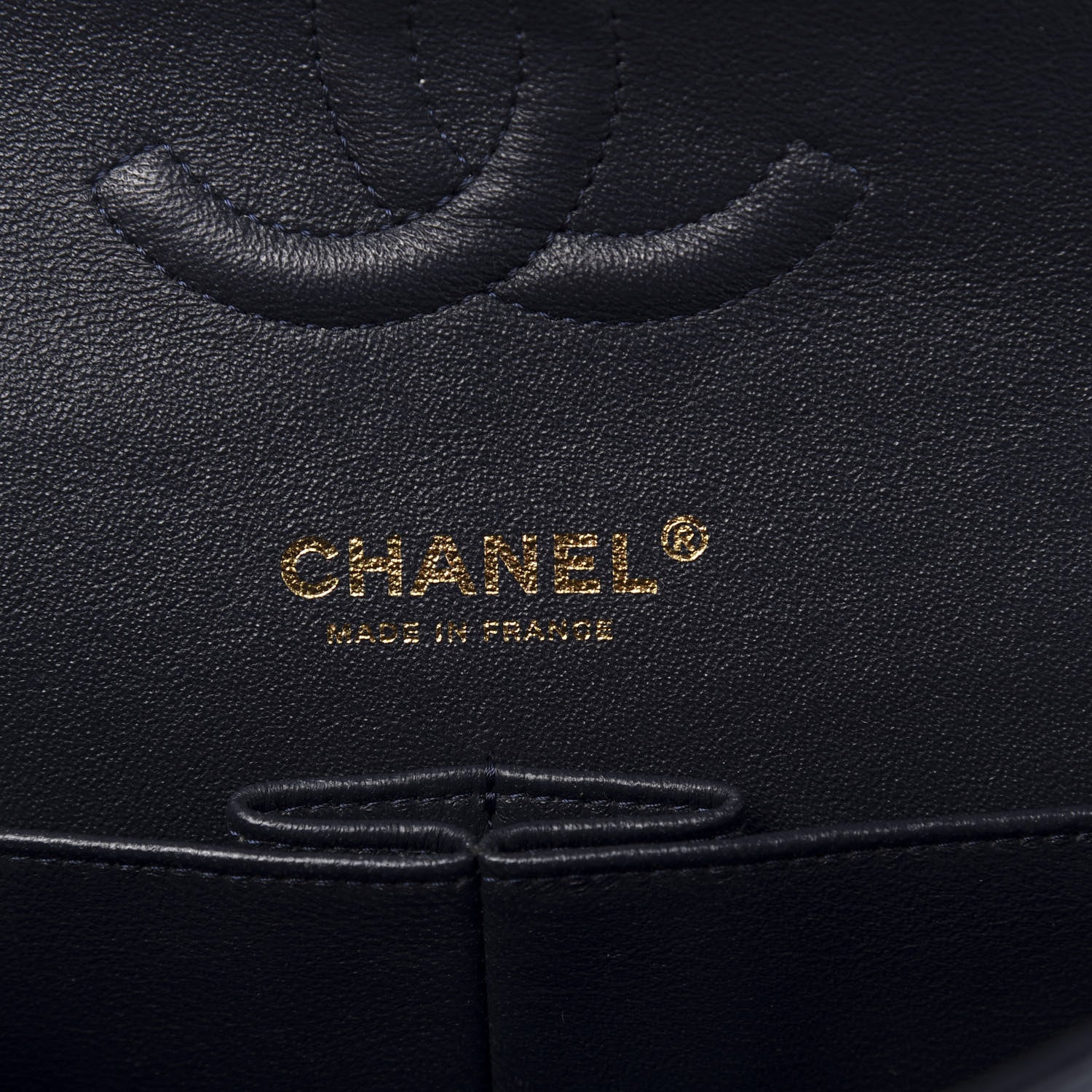 Chanel Lambskin Quilted Medium Double Flap Navy 6 of 13