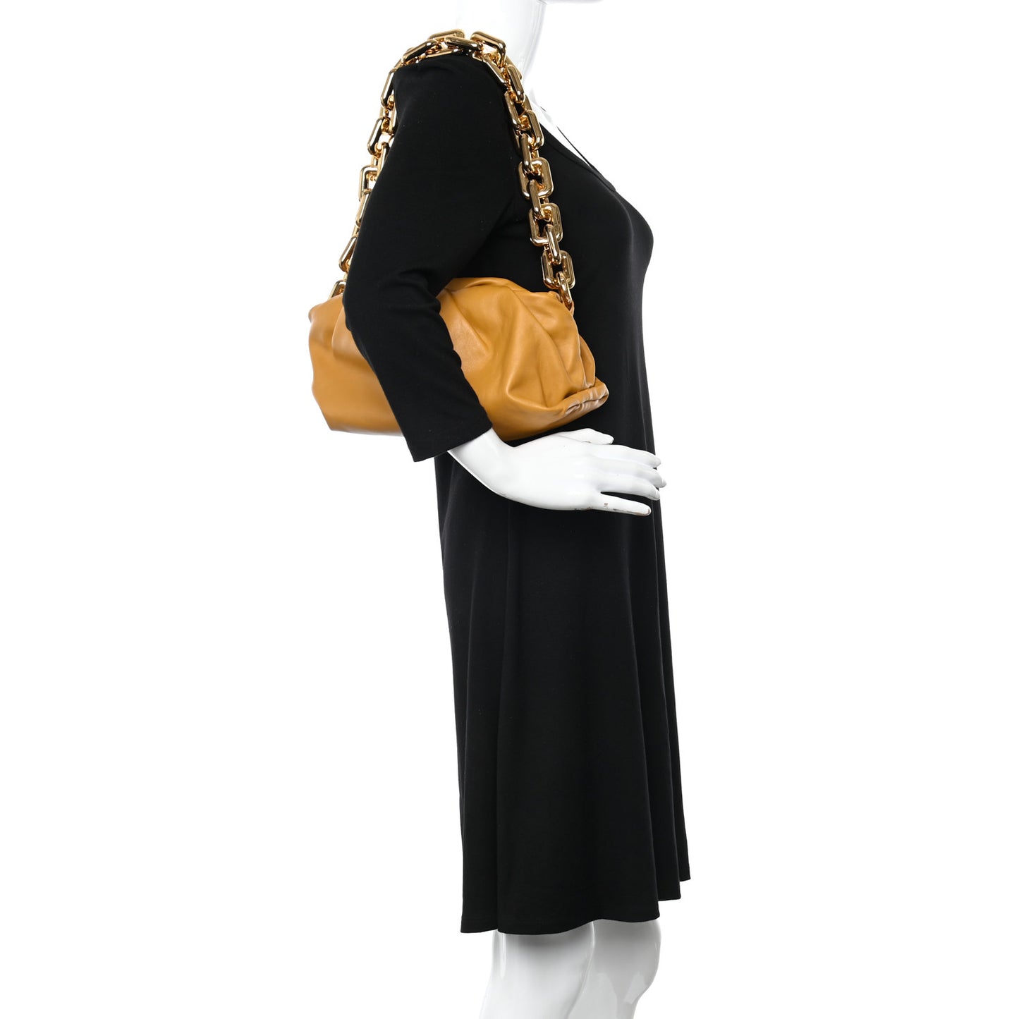 Calfskin The Pouch Chain Ocra
