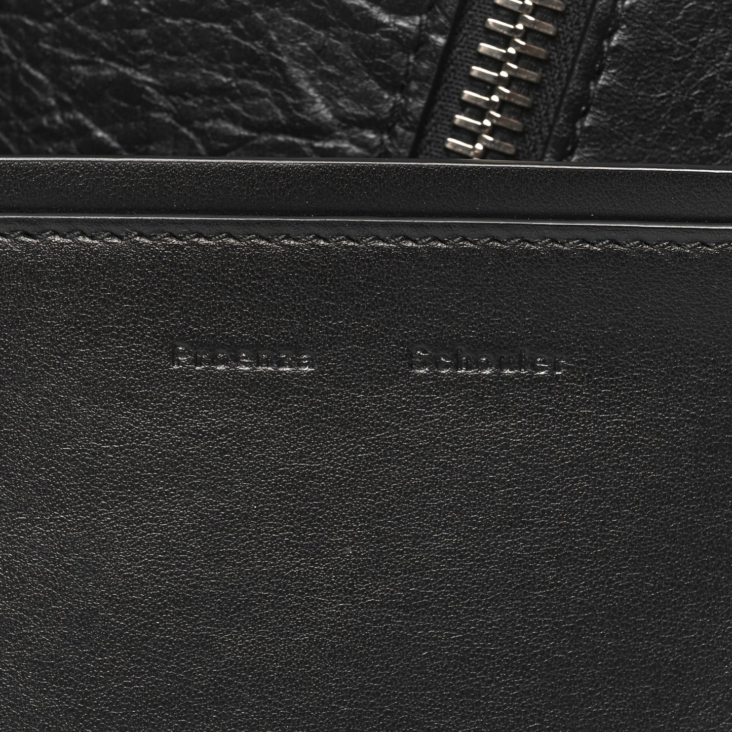 Calfskin Medium Hex Bucket Bag Black