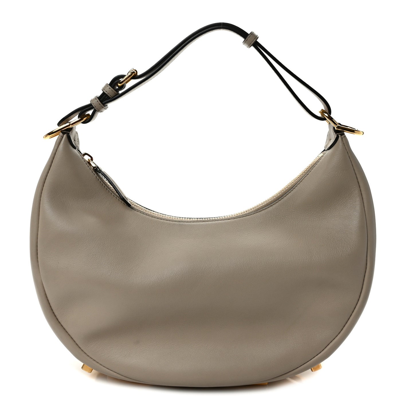 Vitello Grace Matte Small Fendigraphy Hobo Bag Nuvola
