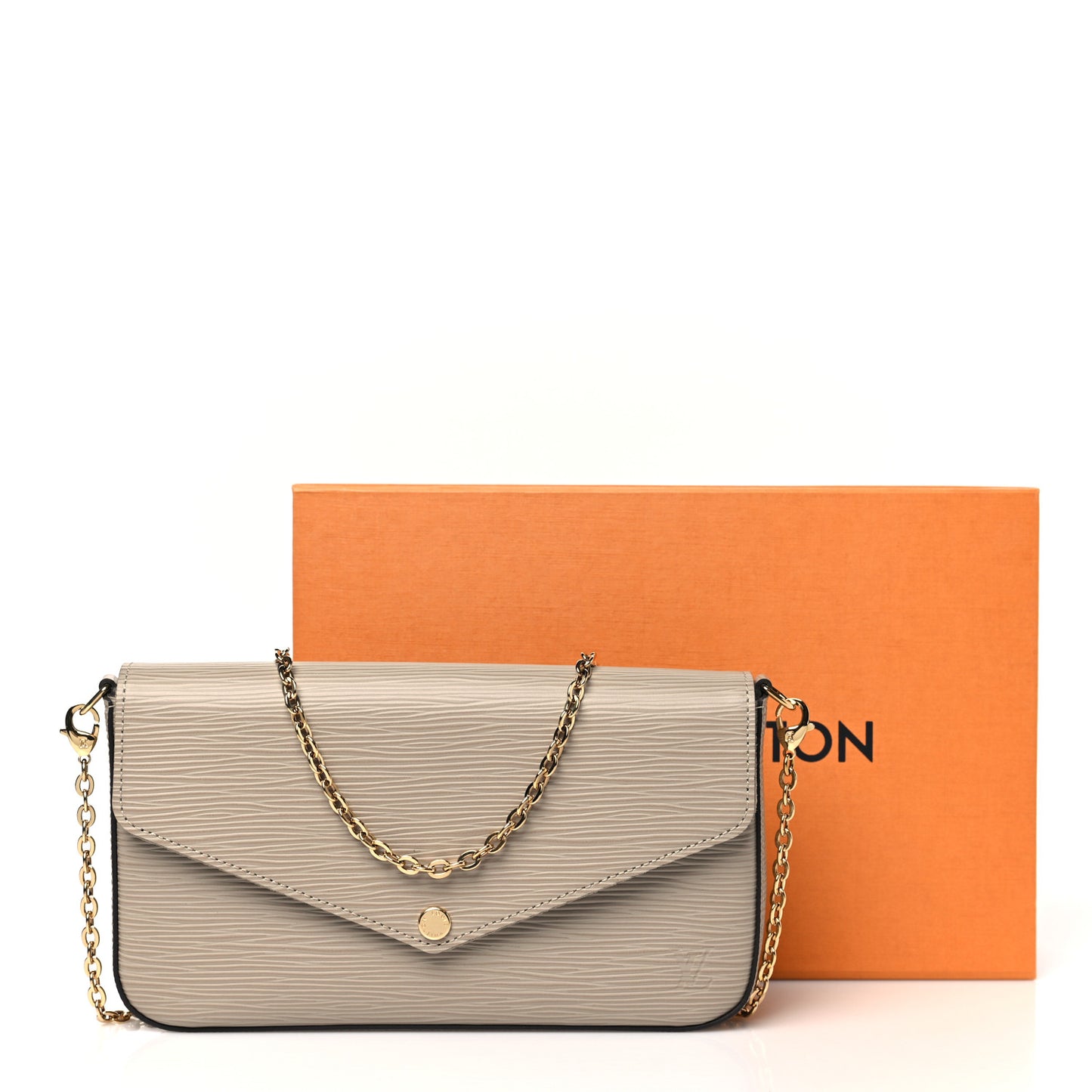 Epi Felicie Pochette Chain Wallet Galet