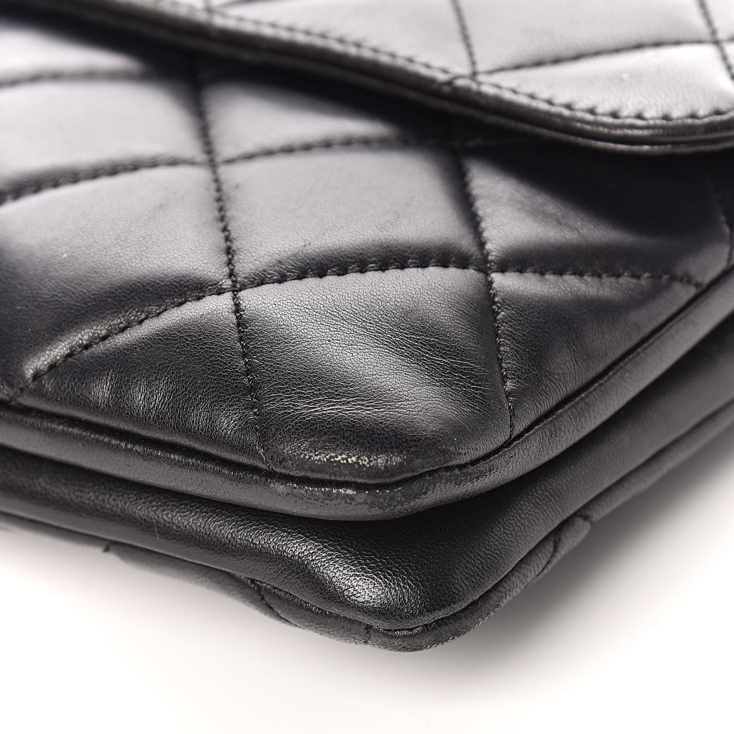 Lambskin Quilted Medium Trendy CC Flap Black