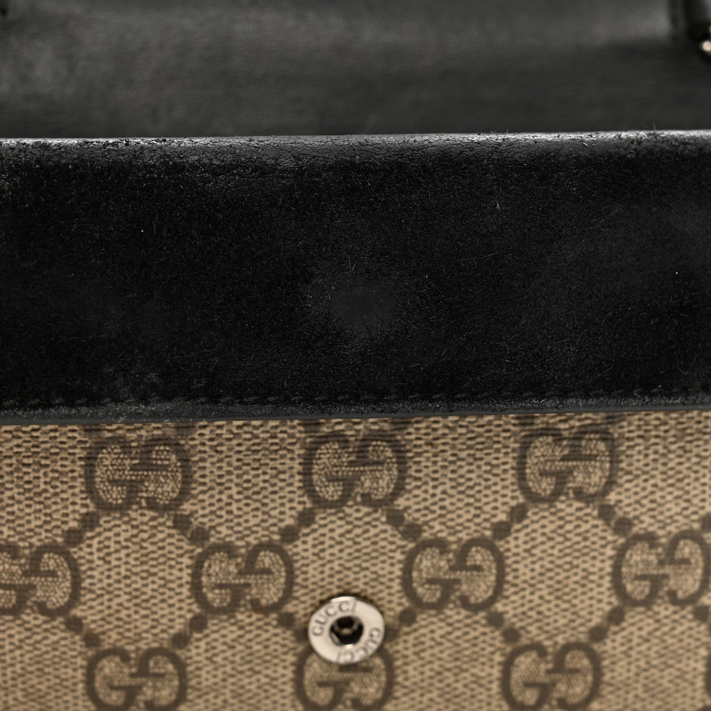 GG Supreme Monogram Super Mini Dionysus Shoulder Bag Black