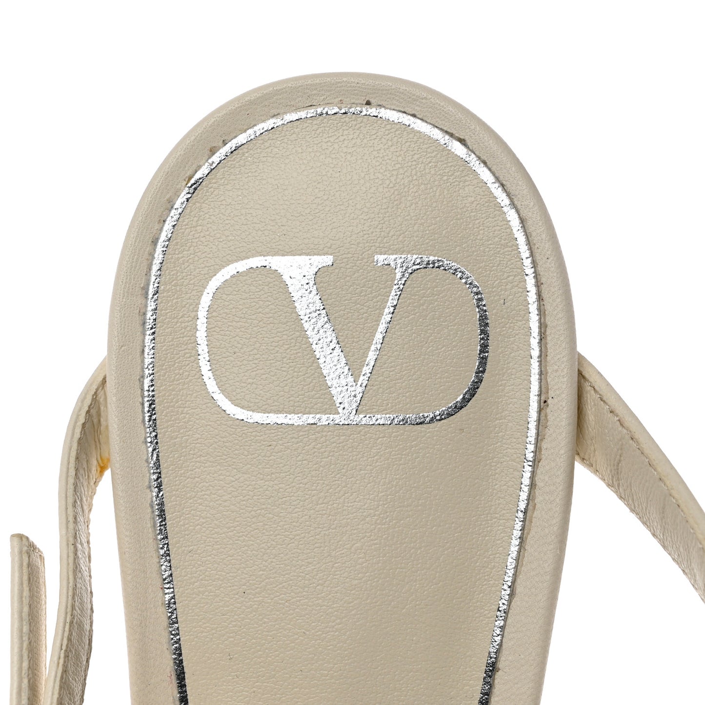 Nappa French Bow Gladiator 45mm Sandals 40 Avorio