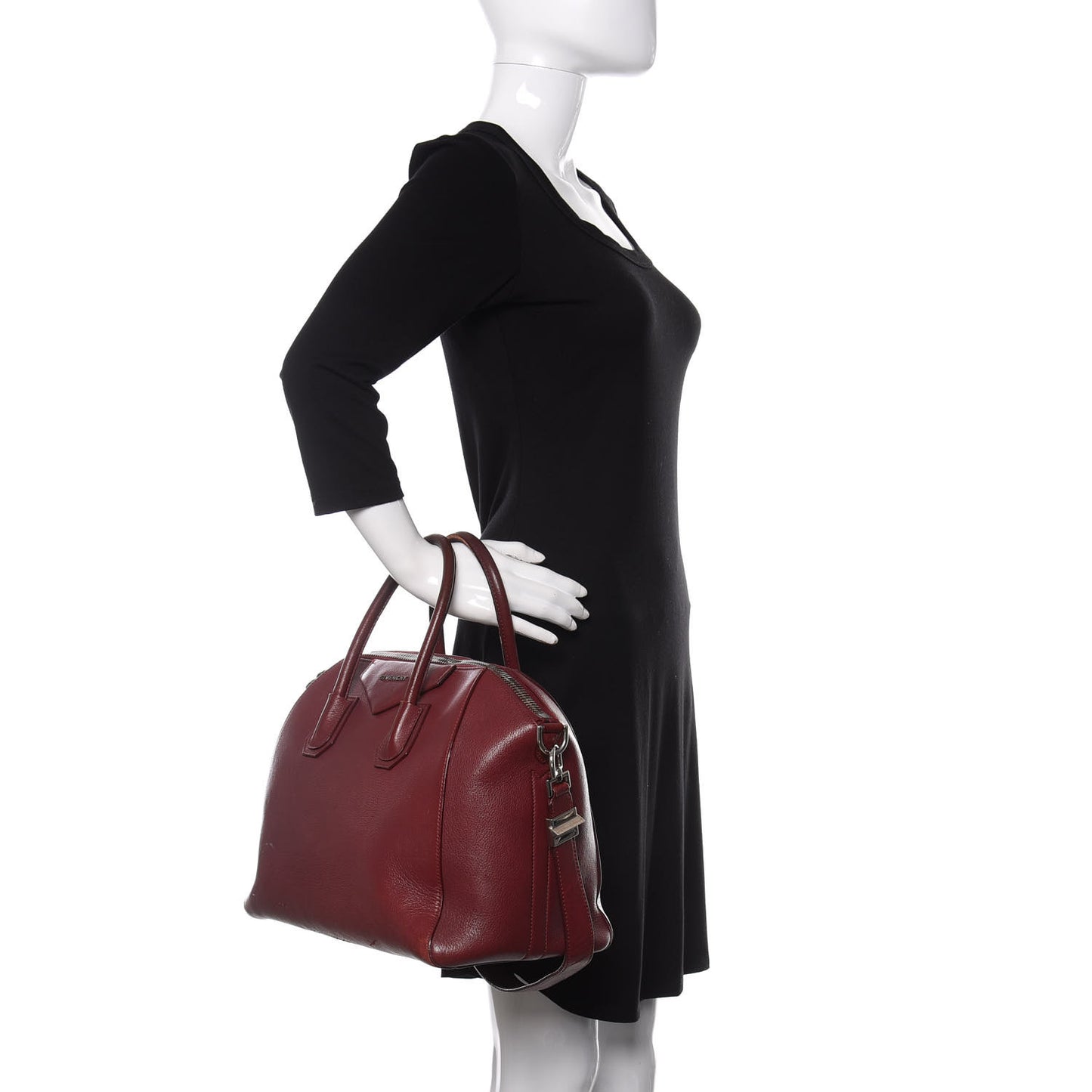 Sugar Goatskin Medium Antigona Red