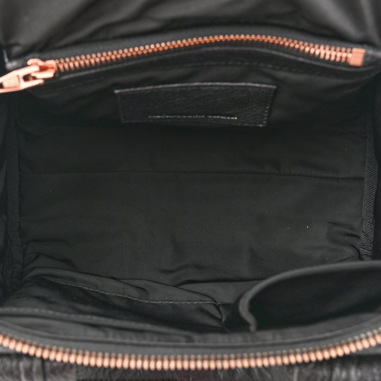 Alexander Wang Pebbled Lambskin Rocco Black Rose Gold Hardware 5 of 12