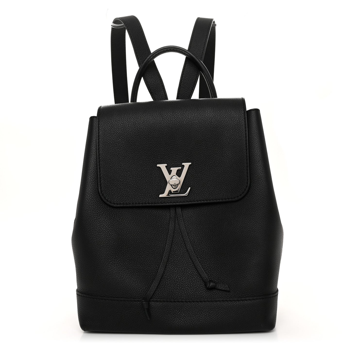 Calfskin Lockme Backpack Black