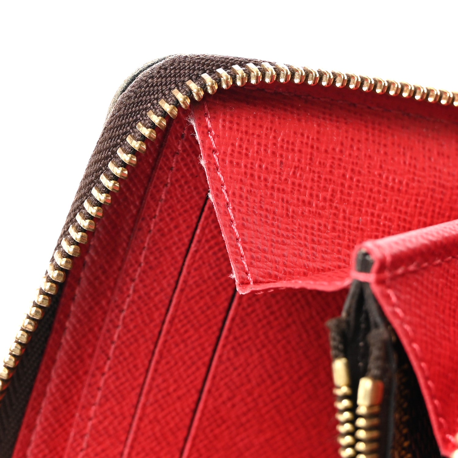 Louis Vuitton Damier Ebene Clemence Wallet Cherry 9 of 12