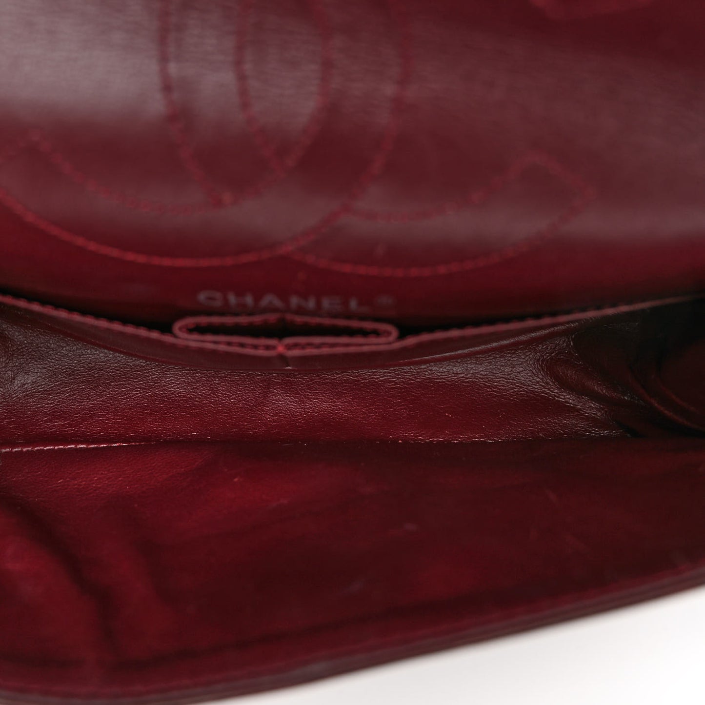 Patent Quilted 2.55 Reissue 226 Flap Burgundy