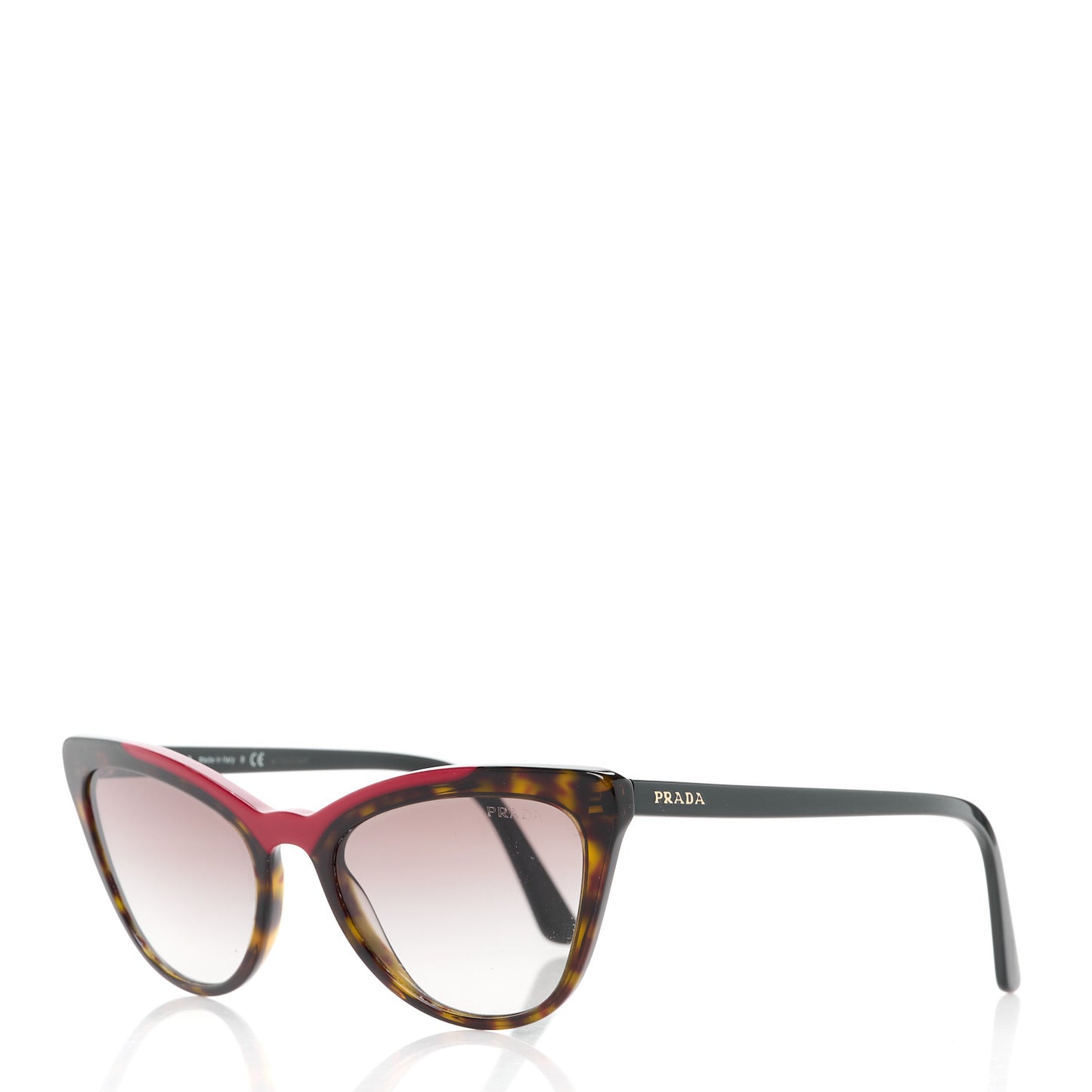 Acetate Cat Eye Sunglasses SPR 01V Tortoise Red