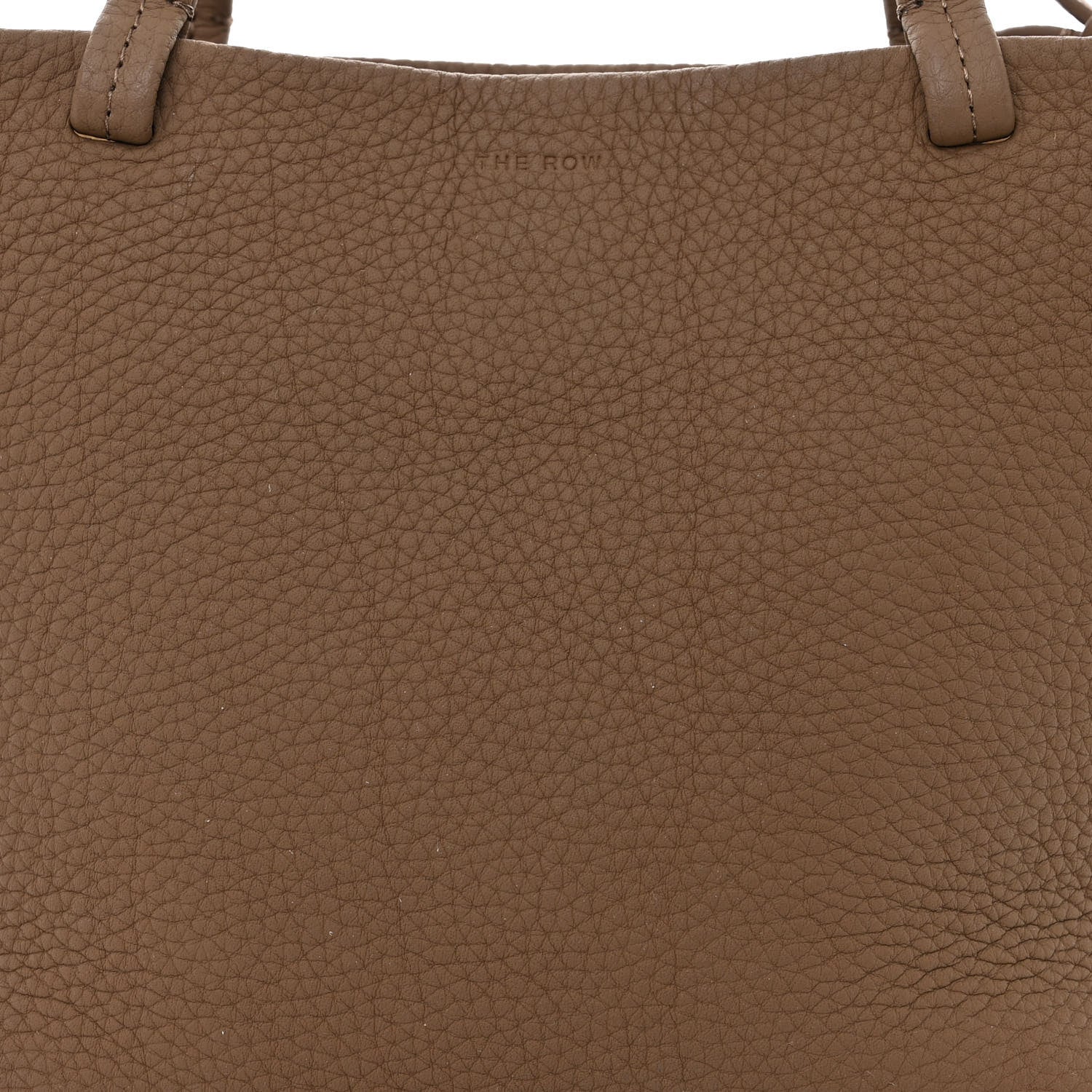 The Row Matte Grained Calfskin Small Park Tote Brown 7 of 9