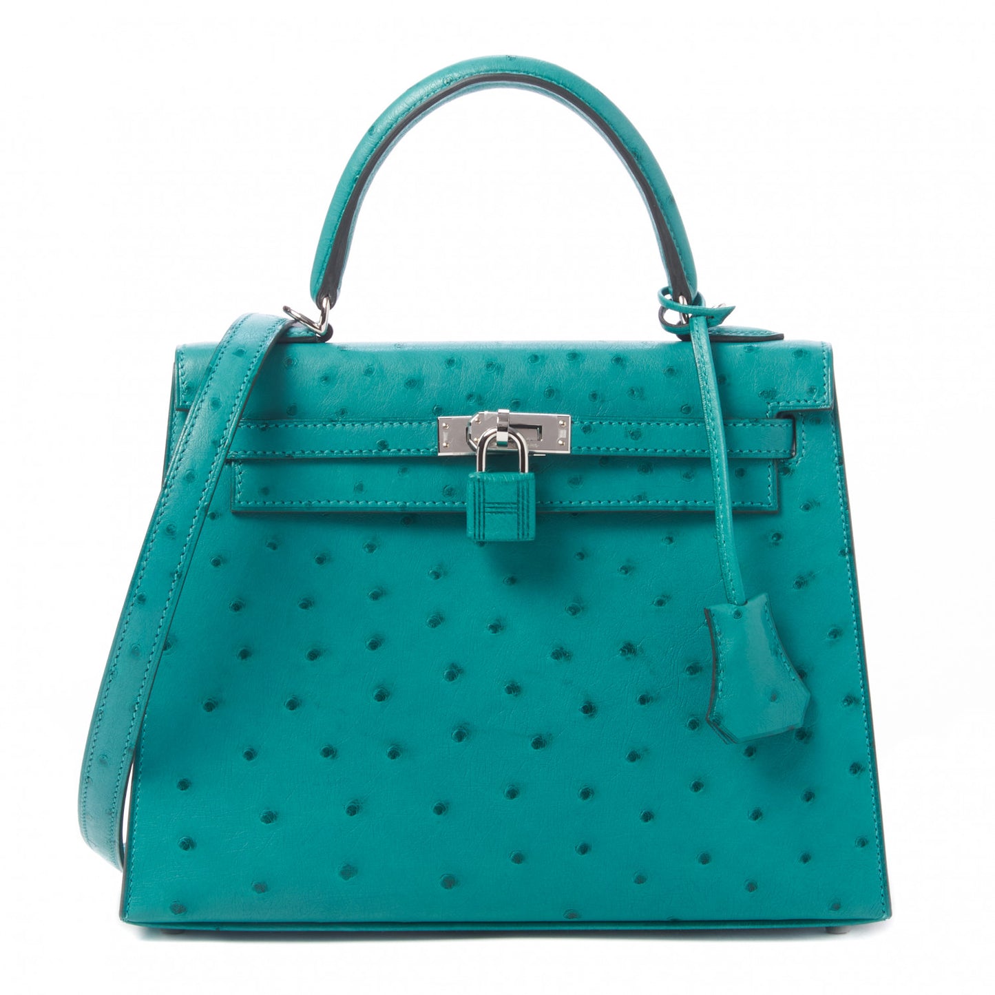 Ostrich Kelly Sellier 25 Vert Verone
