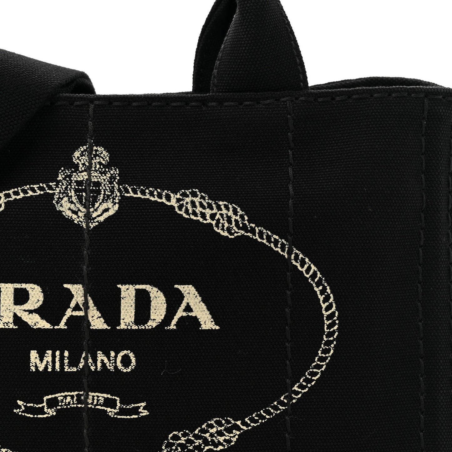 Canapa Small Logo Tote Black Talco
