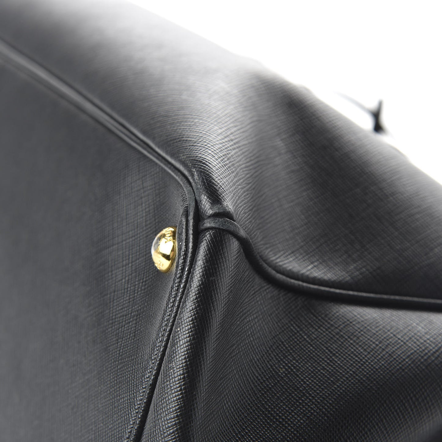 Saffiano Large Galleria Double Zip Tote Black