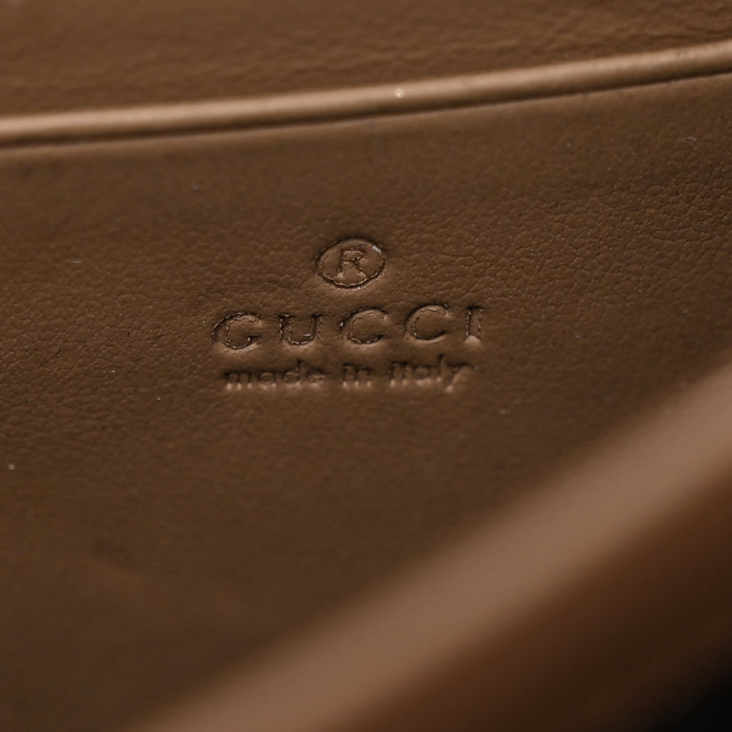 GG Supreme Monogram Mini Dionysus Chain Wallet Beige Taupe