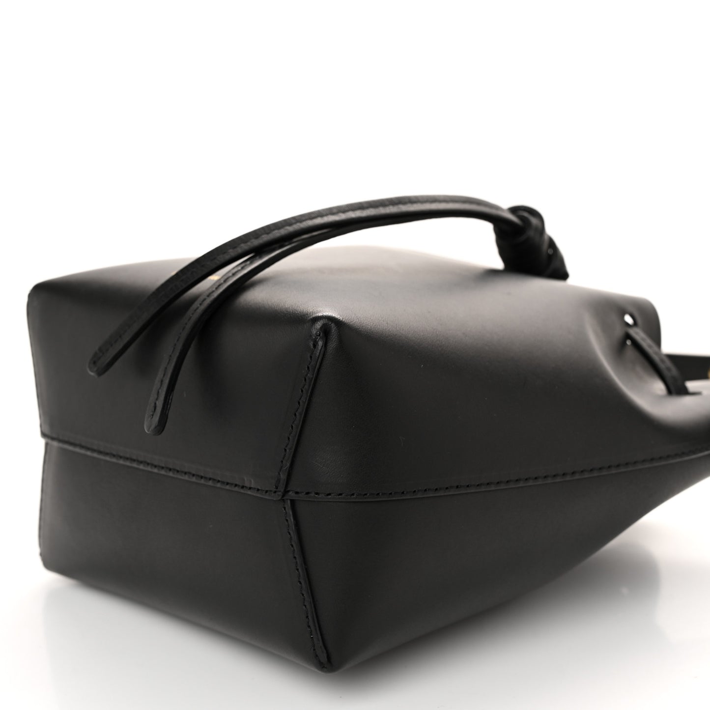 Calfskin Mini Mini Bucket Bag Black Royal Blu