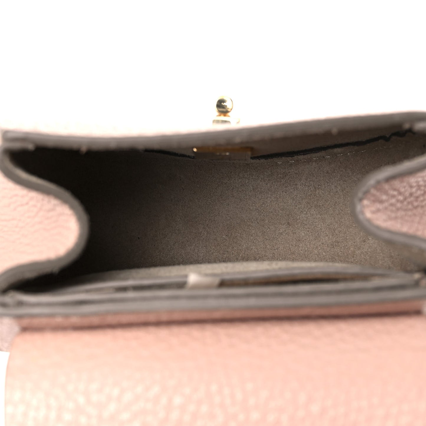 Grained Lambskin Mini Drew Crossbody Backpack Cement Pink