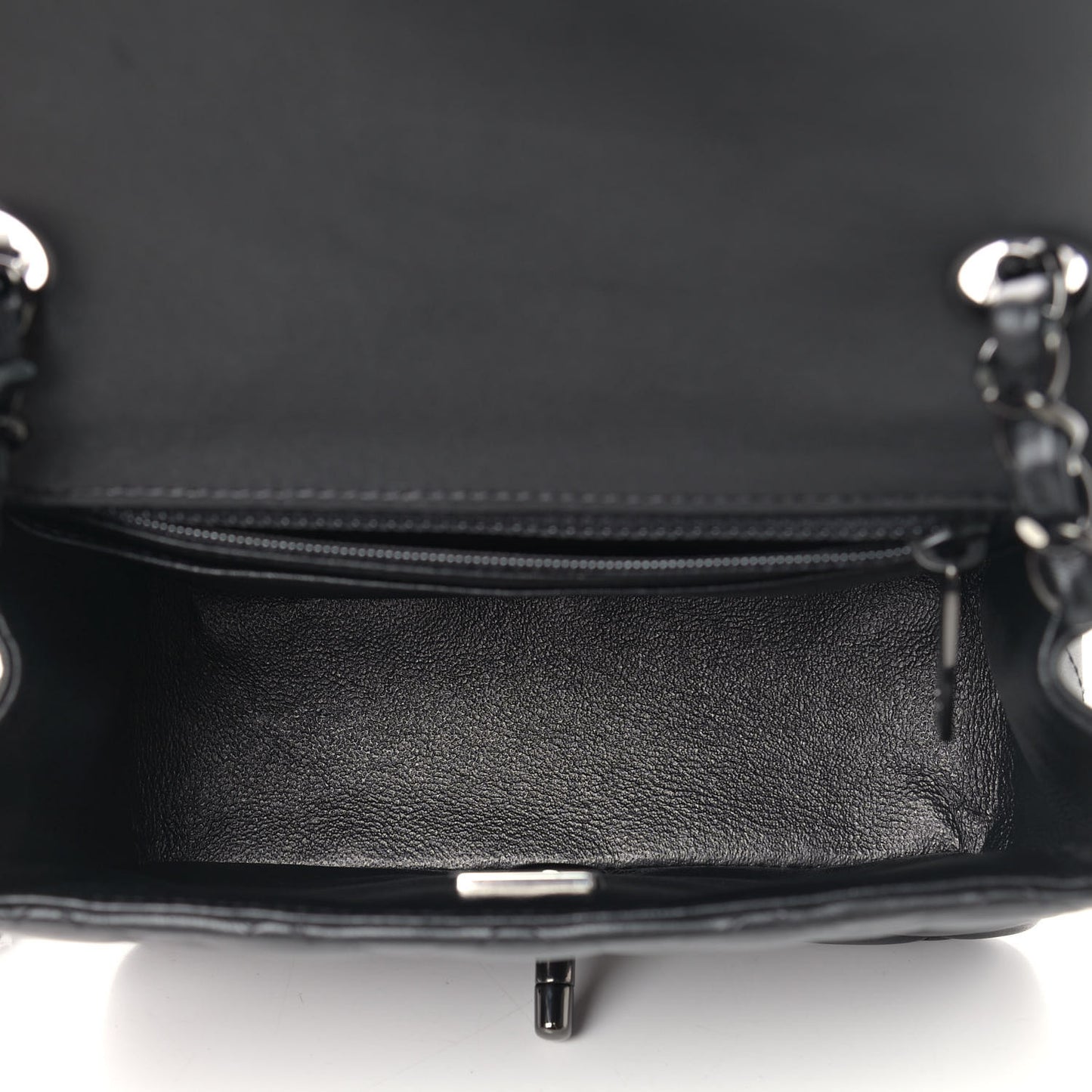 Lambskin Quilted Mini Square Flap So Black